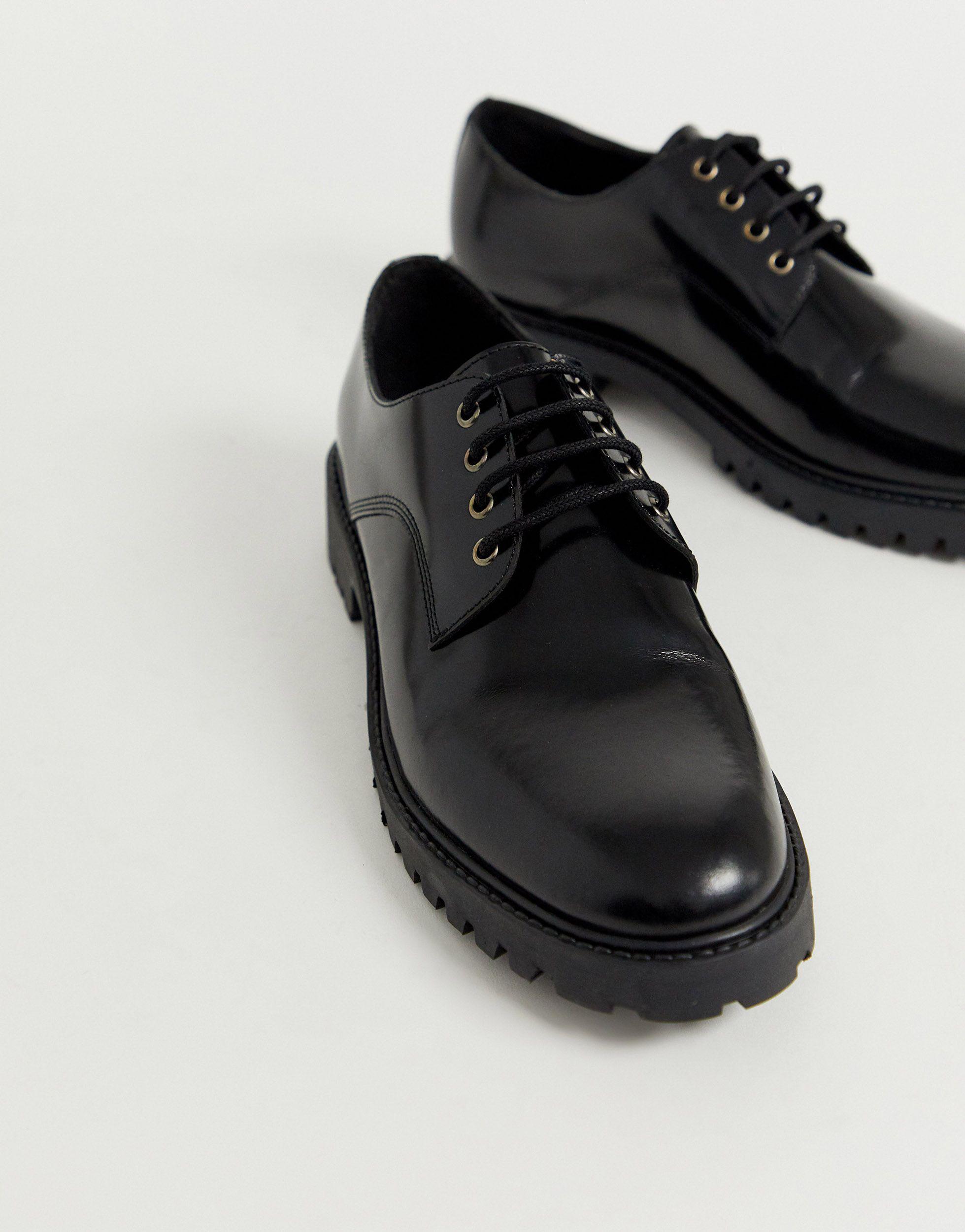 Office Chunky Lace Up Shoe in Black for Men | Lyst