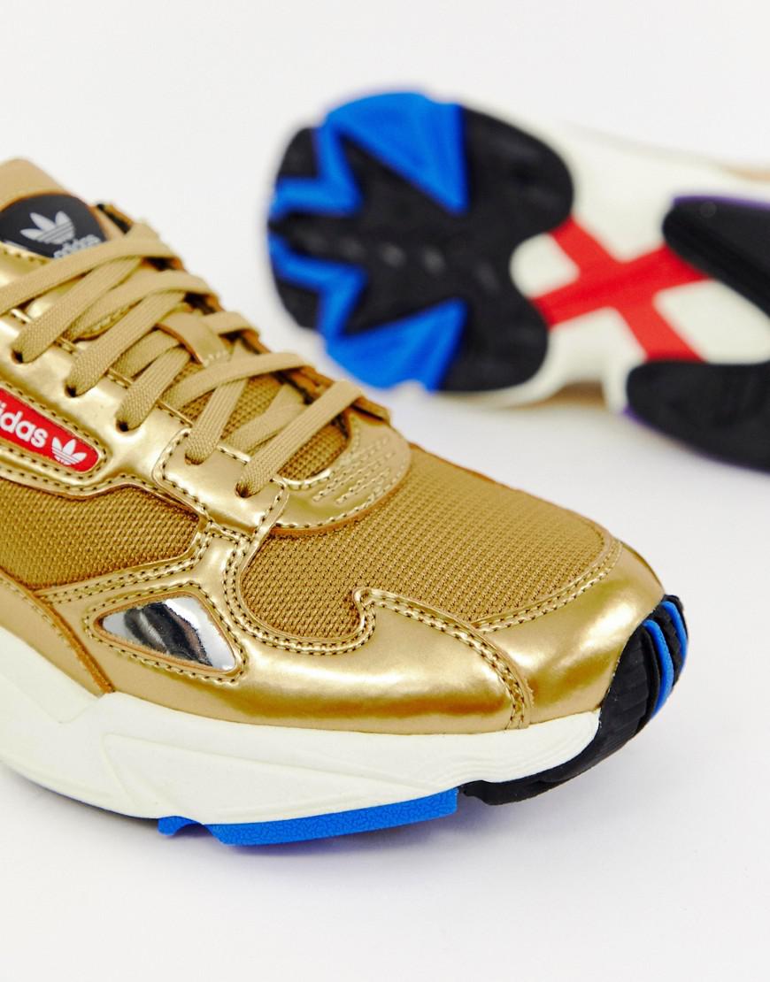 adidas originals new metallic gold falcon