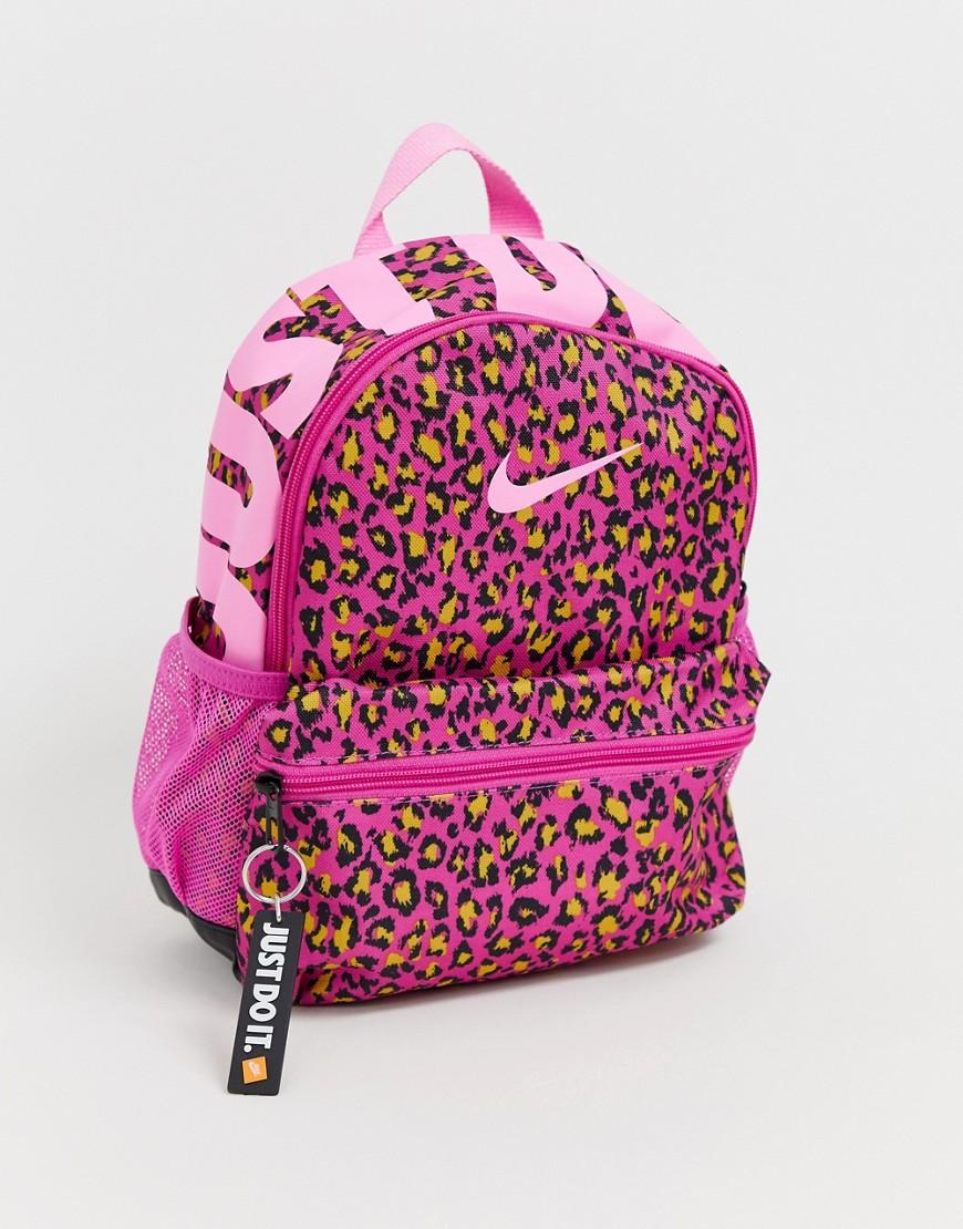 pink leopard backpack