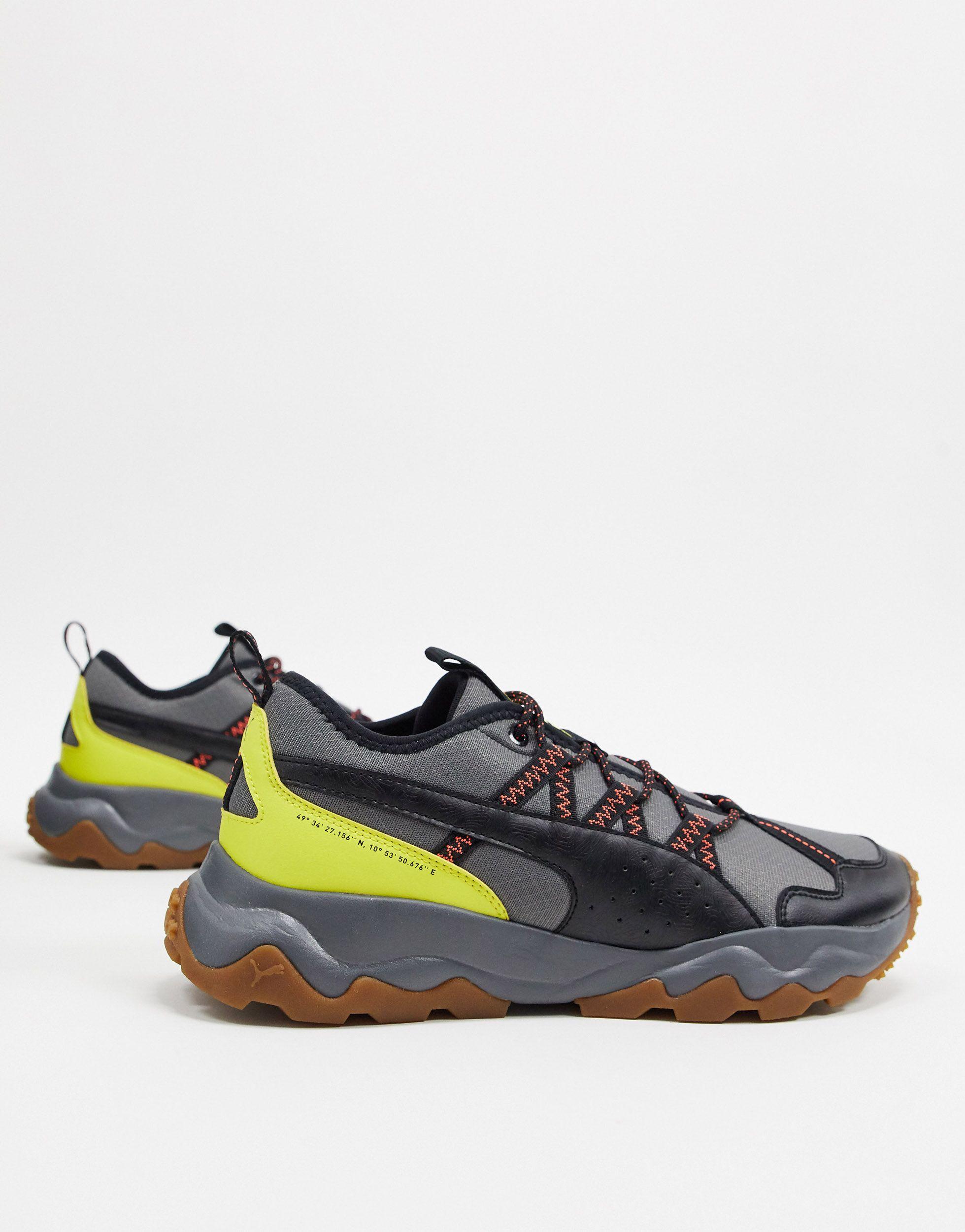 PUMA Ember Trail Running Shoes in Gray for Men | Lyst