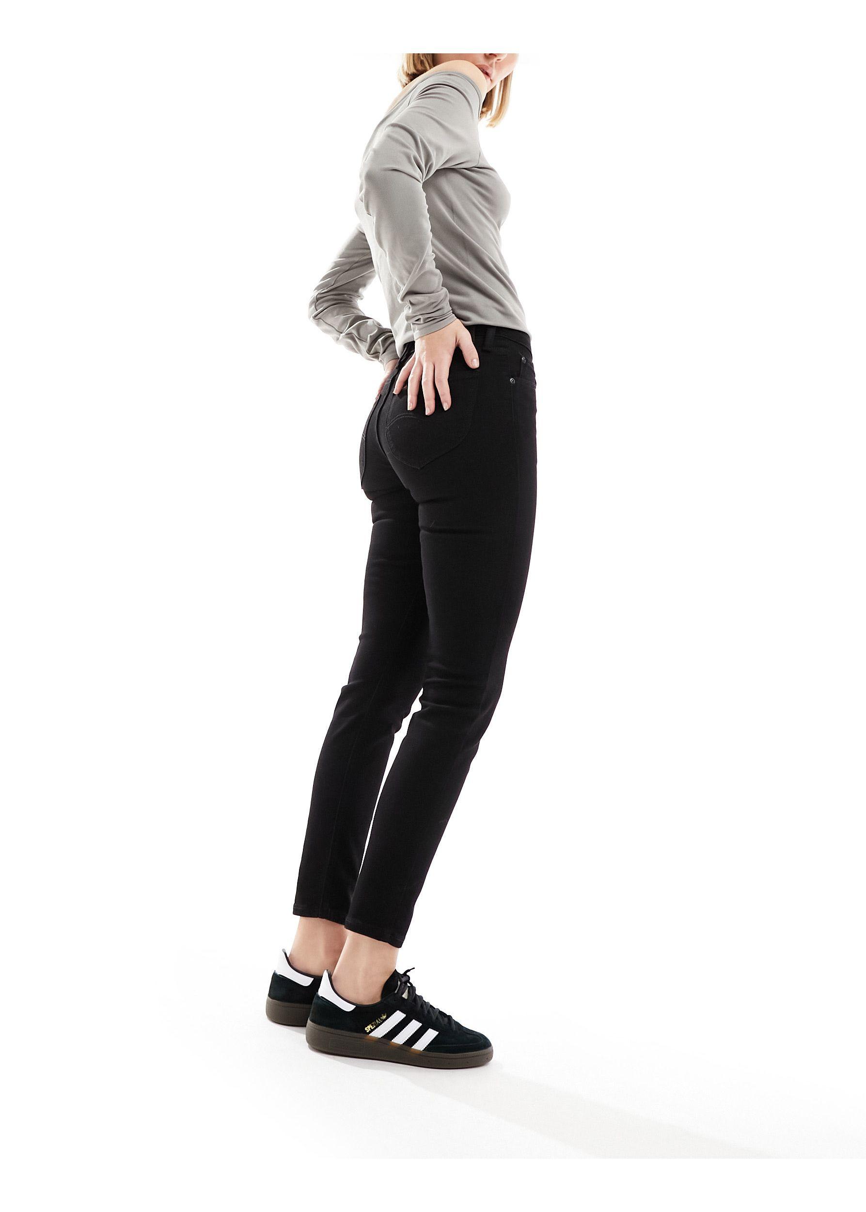 Lee Jeans Lee Scarlett High Rise Skinny Jeans in Black | Lyst