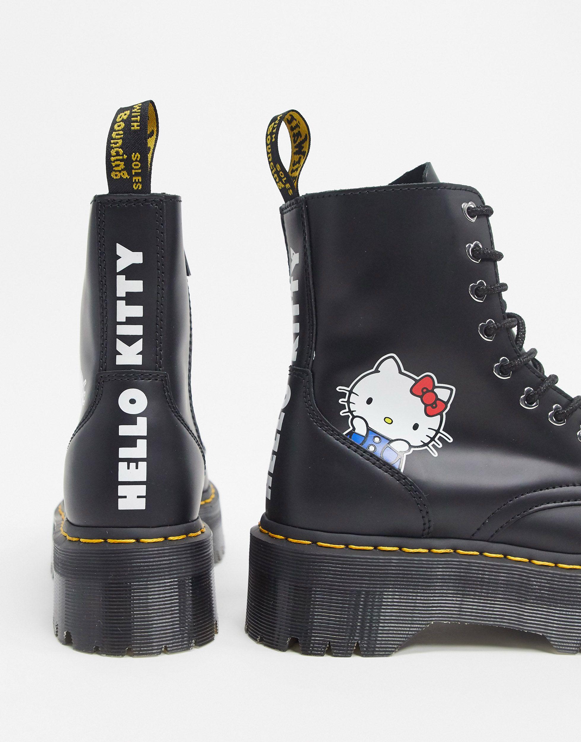 hello kitty doc martens platform