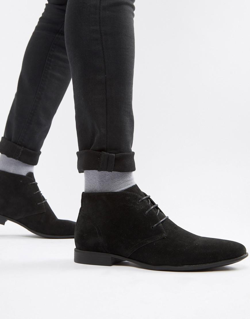 ASOS Chukka Boots In Black Faux Suede for Men Save 21 Lyst
