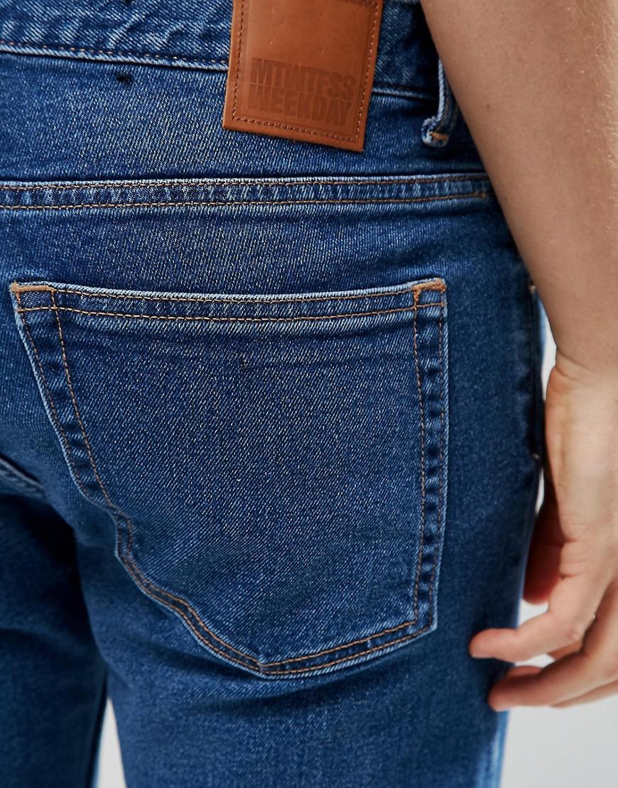 Weekday Denim Friday Skinny Fit Jeans Peralta Blue for Men Lyst