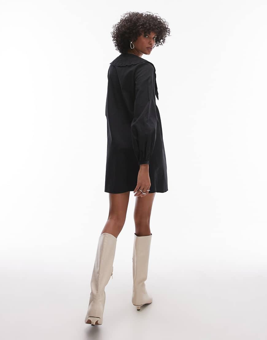 & other stories black shirt dress & OTHER STORIES Cotton Blend Shirt Dress