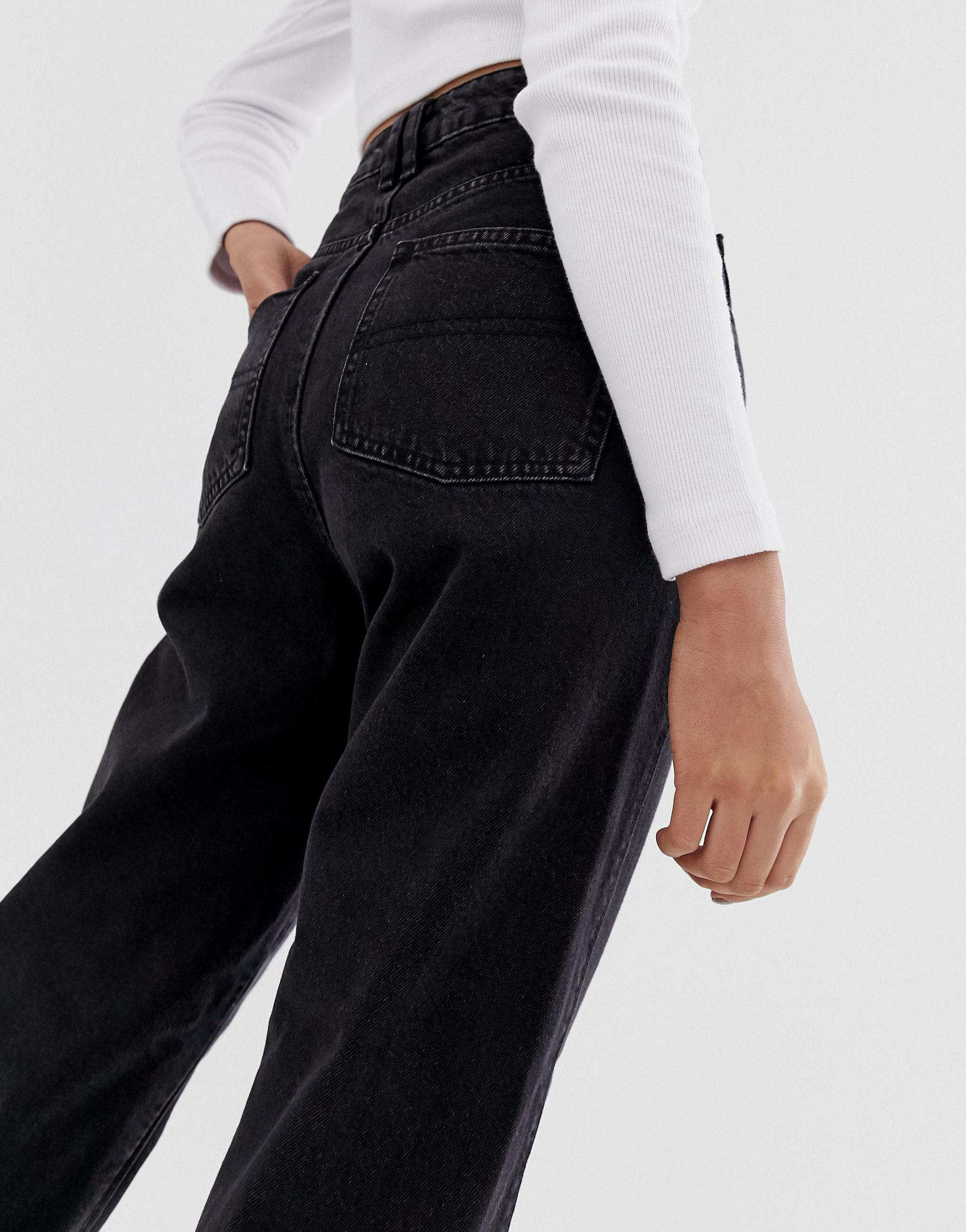 Collusion X006 Mom Jeans in Black | Lyst