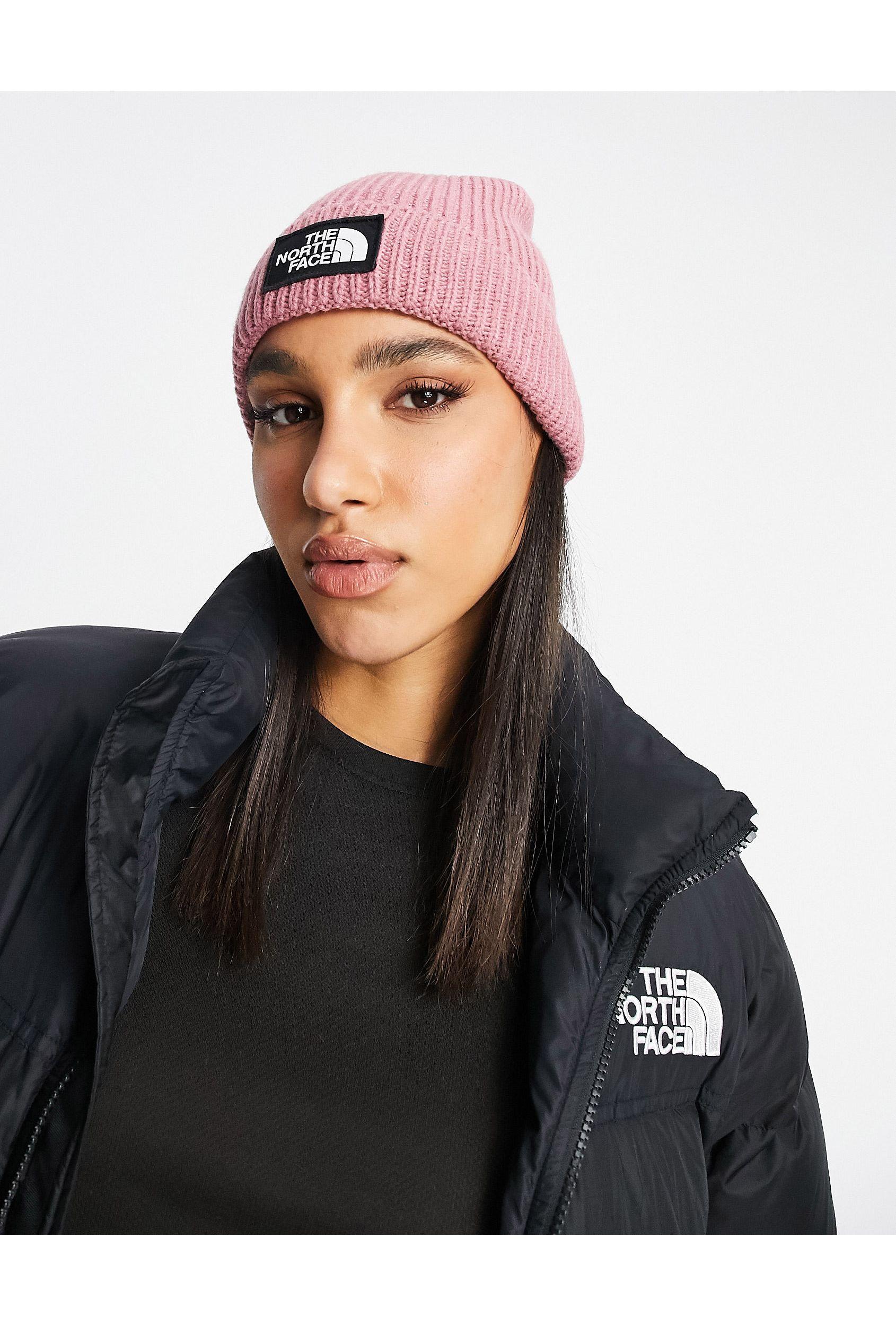 Berretto con risvolto e logo rosa di The North Face in Rosa | Lyst