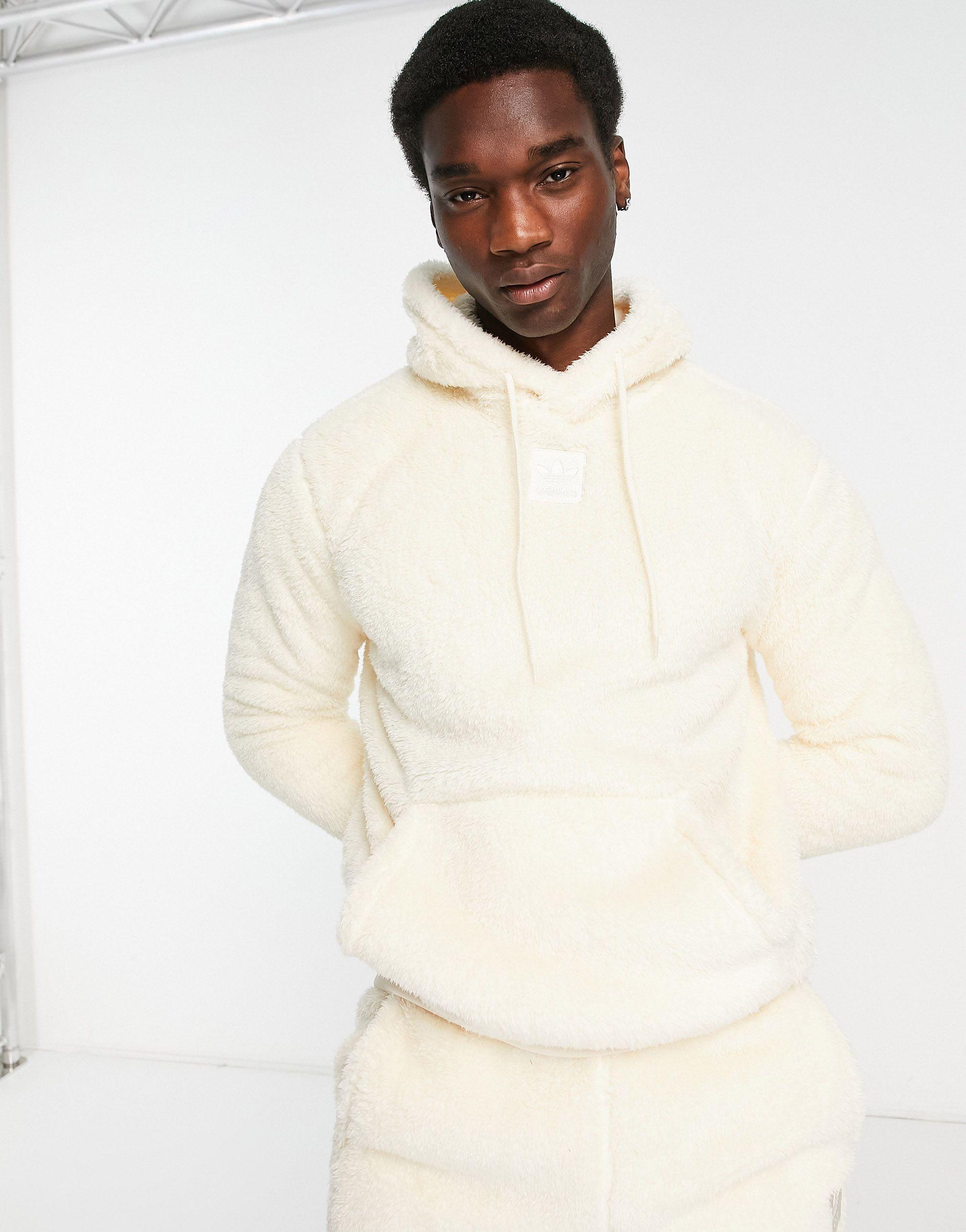 Essentials+ - sweat à capuche duveteux - éclatant adidas Originals pour  homme en coloris Neutre | Lyst