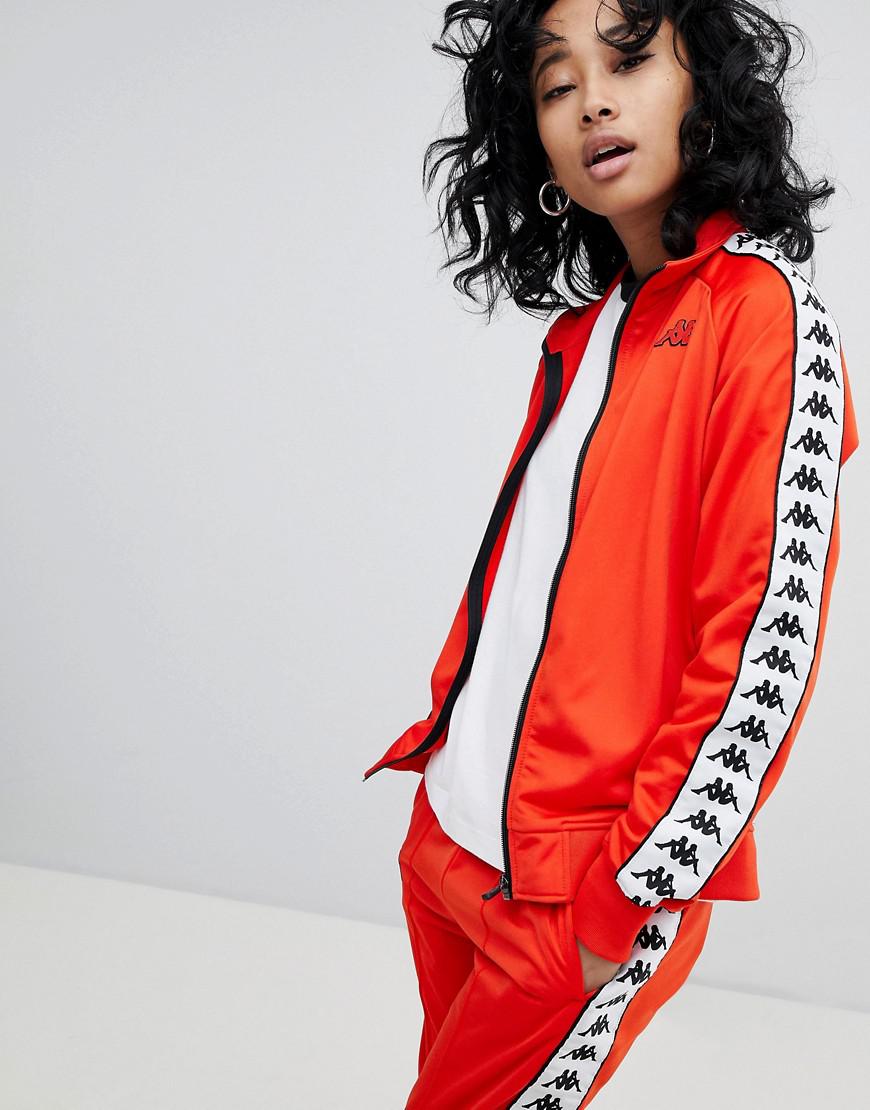 kappa red track jacket