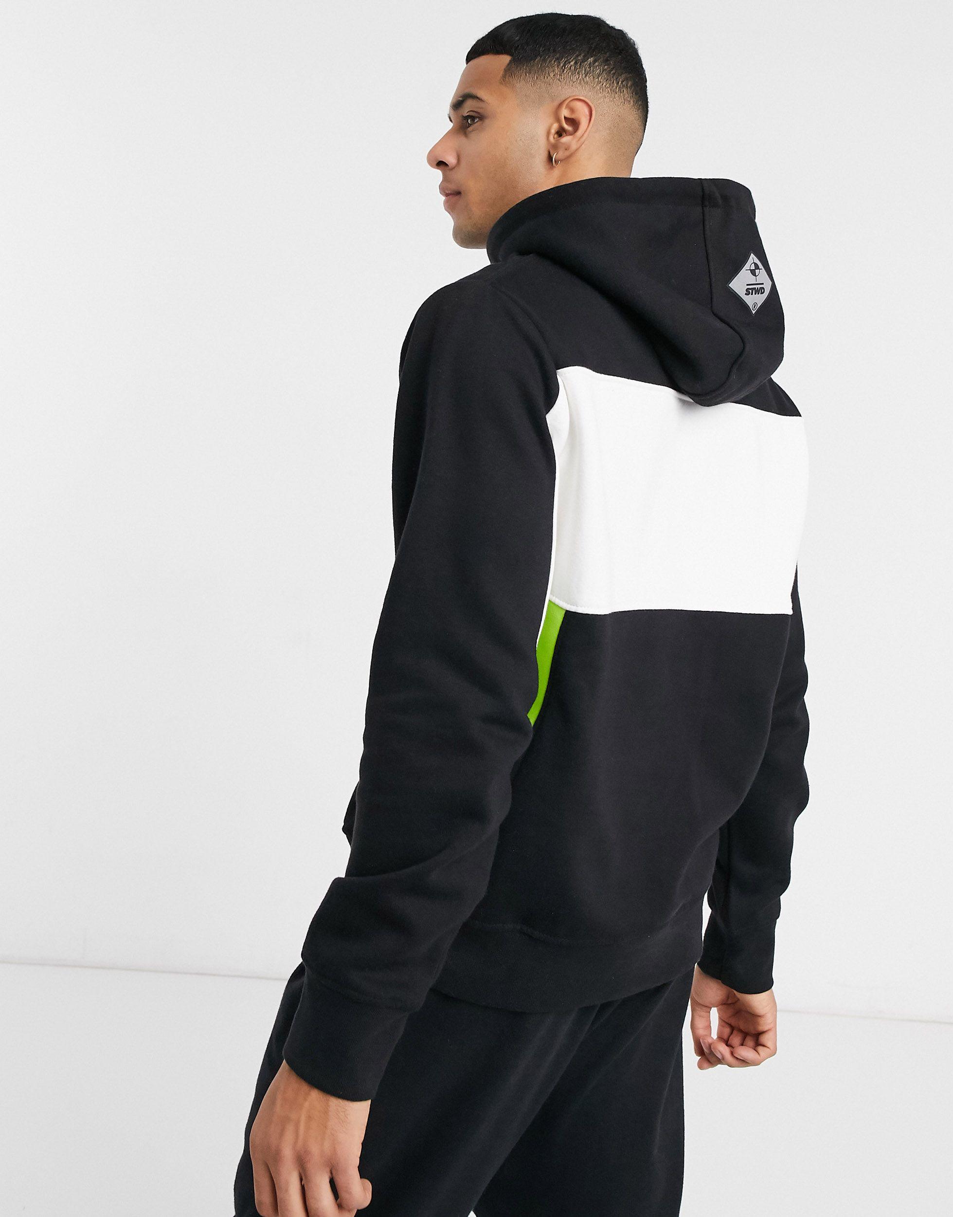 mens black and white sweatshirt