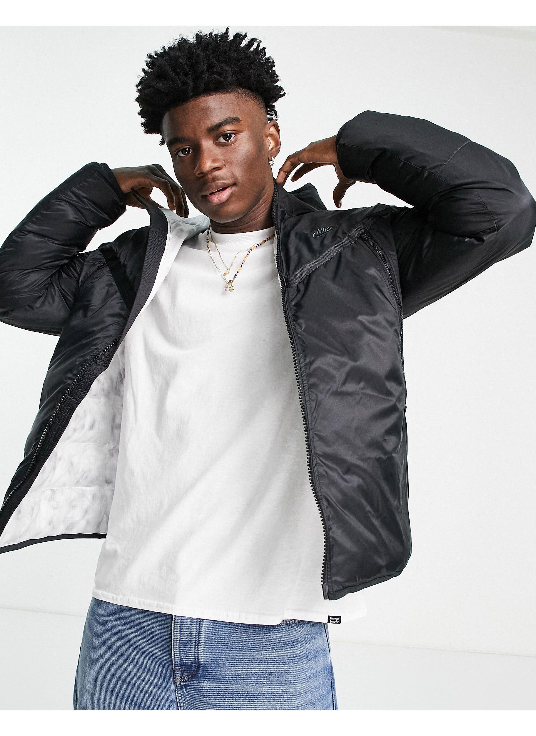 Nike Revival Therma-fit Repel Hooded Puffer Jacket in Black for Men | Lyst