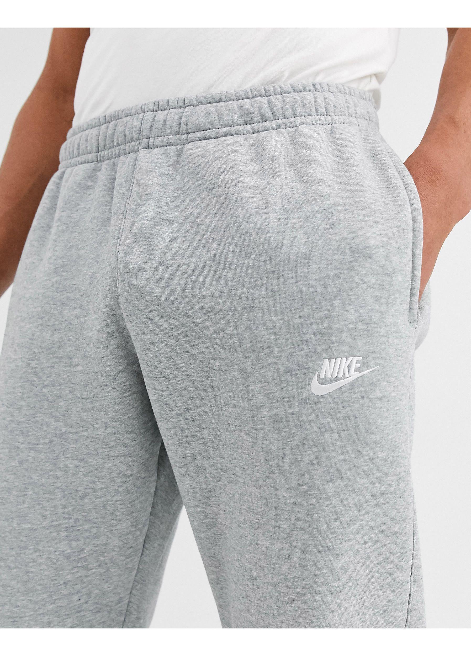 Nike Cotton Cuffed Club Trackies in Grey (Grey) for Men - Save 45% - Lyst