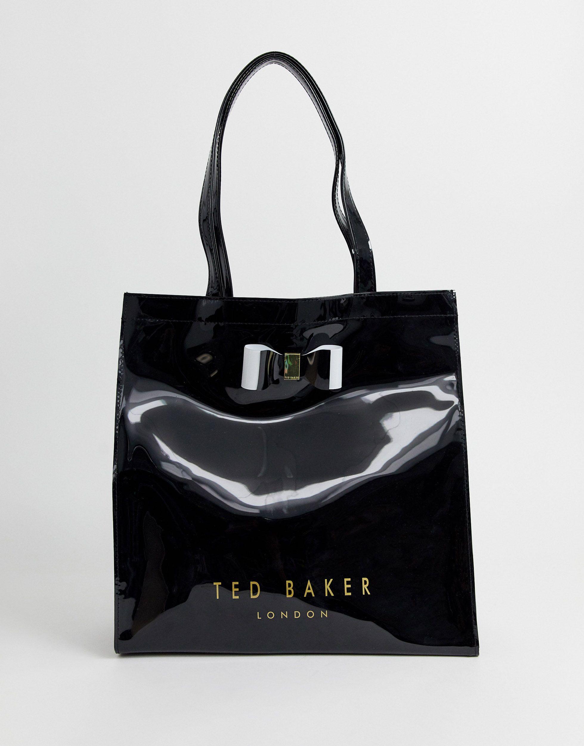 Ted Baker Soft Large Icon Bag in Black | Lyst