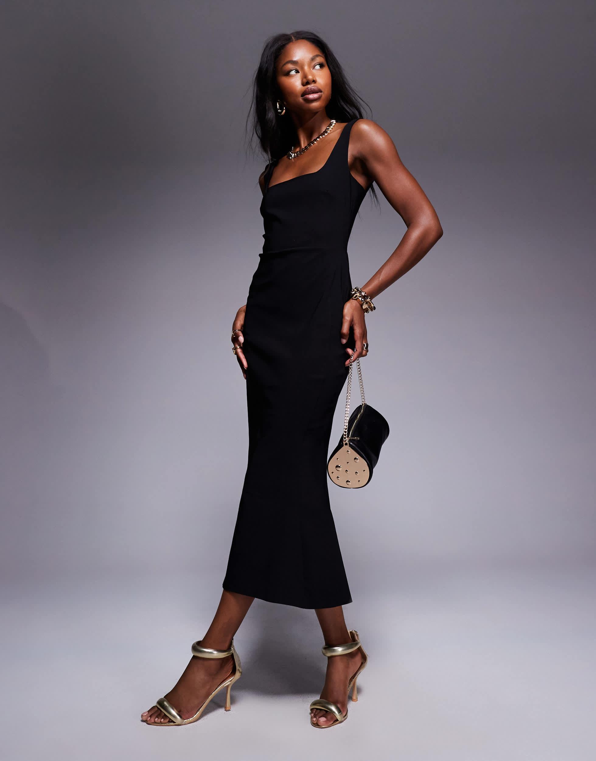 fishtail bodycon midi dress Vesper - Midi Dress - Women - Viscose/Nylon/Spandex - 8 US