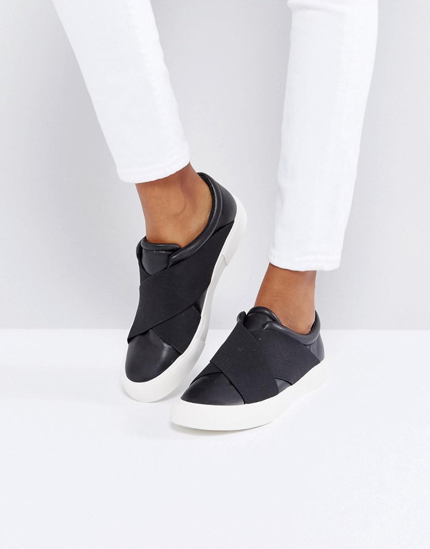 slip on sneakers with elastic strap