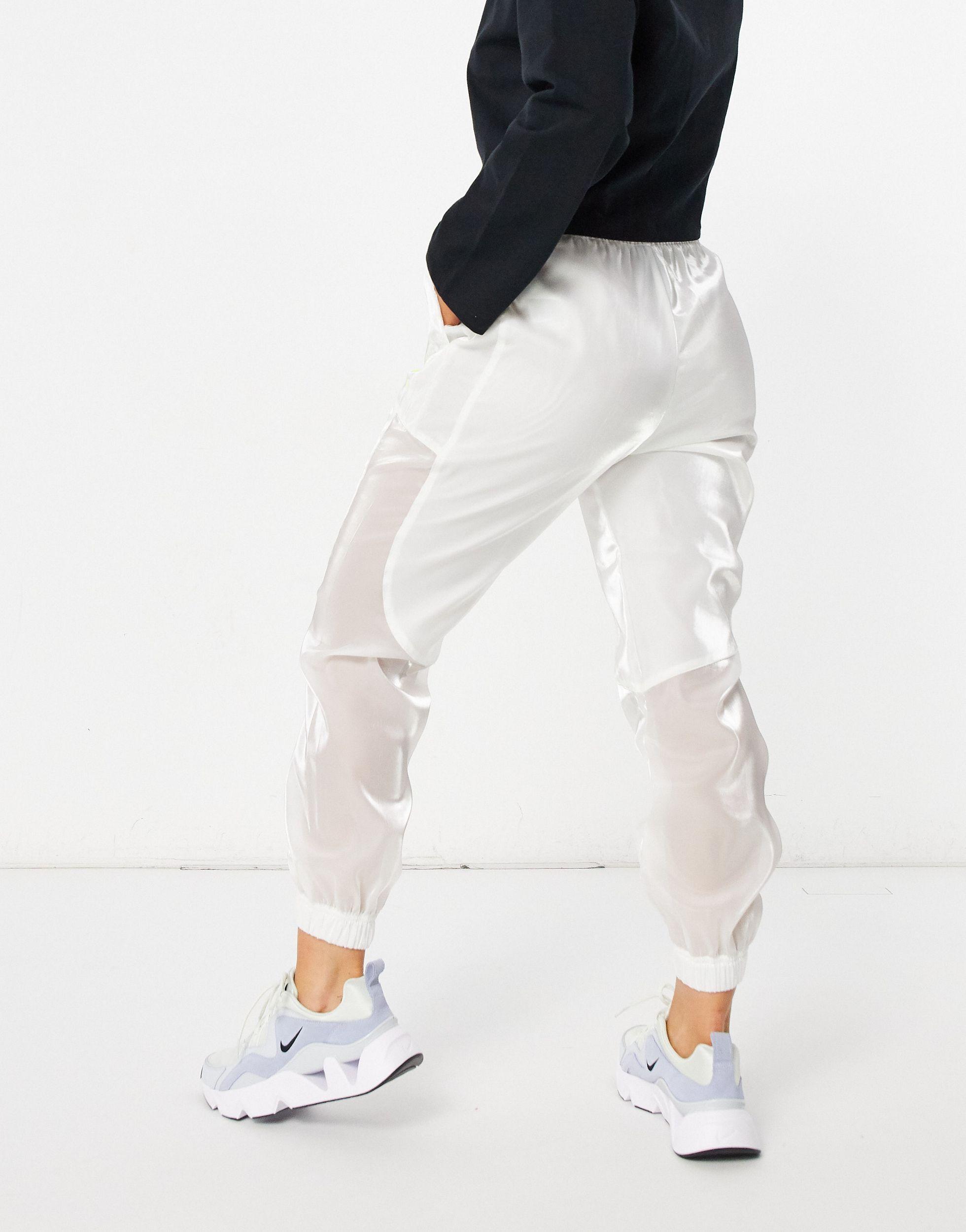 cotton on white trackies