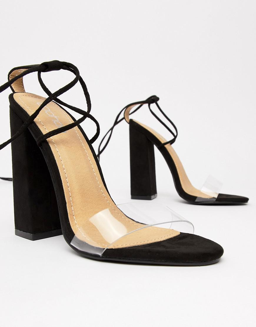 Buy > strap lace heels > in stock