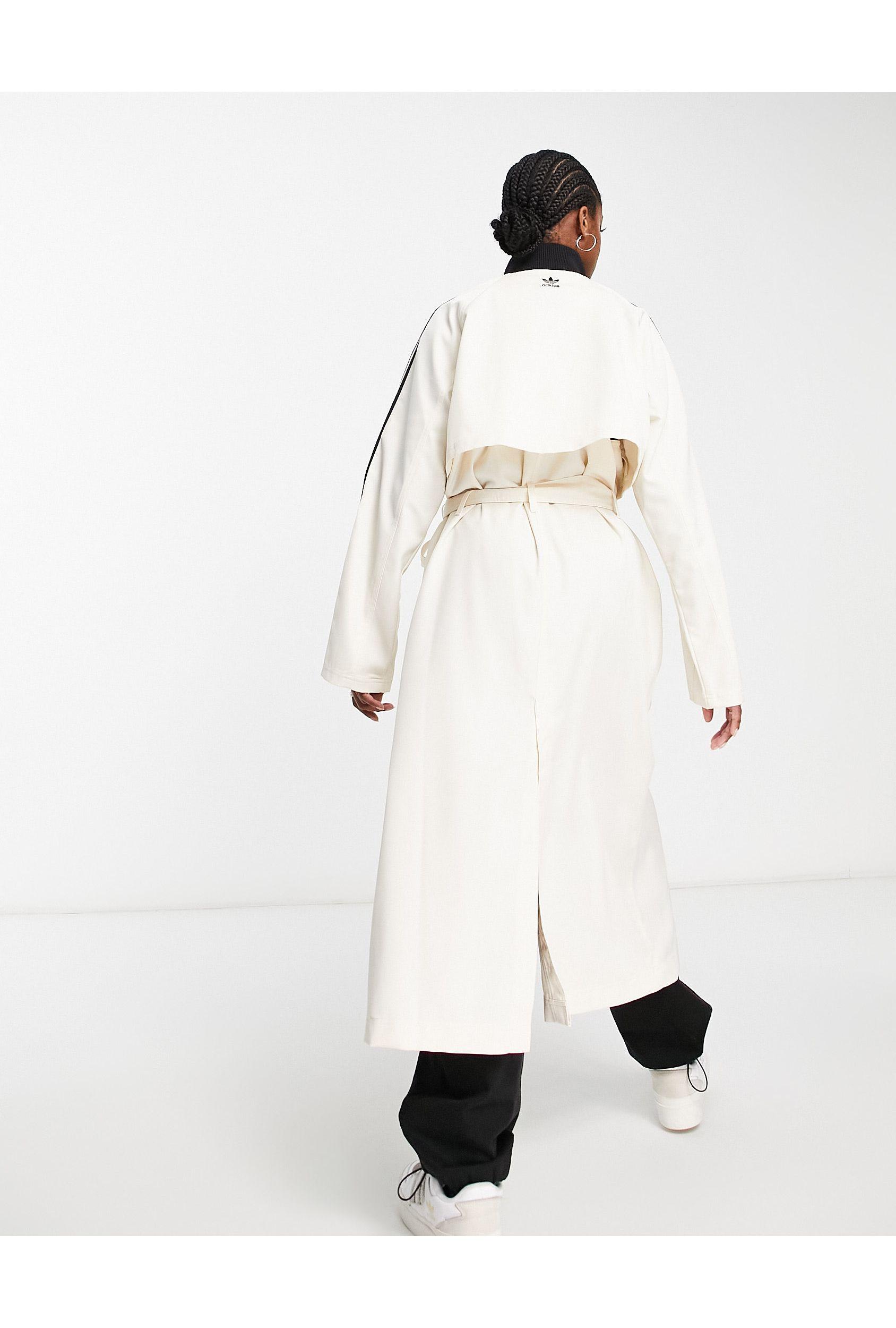 adidas Originals 'always Original' Trench Coat in White