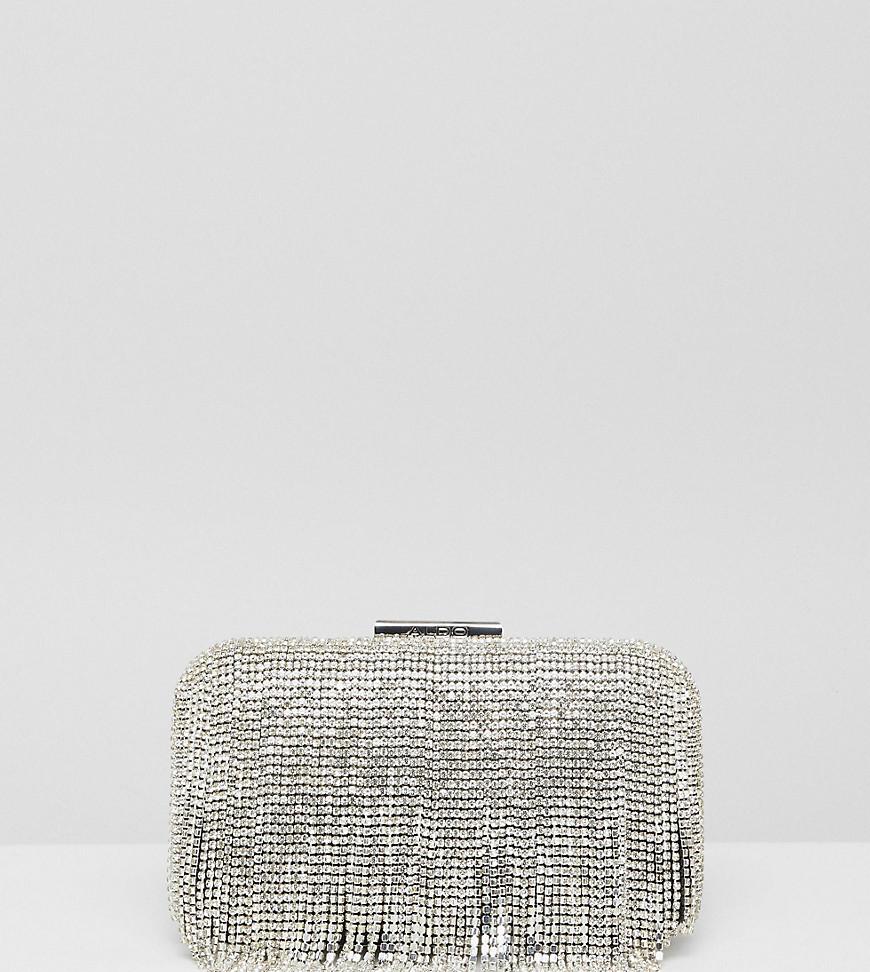 ALDO Leather Disco Sphere Clutch Bag In Silver in Metallic | Lyst Australia