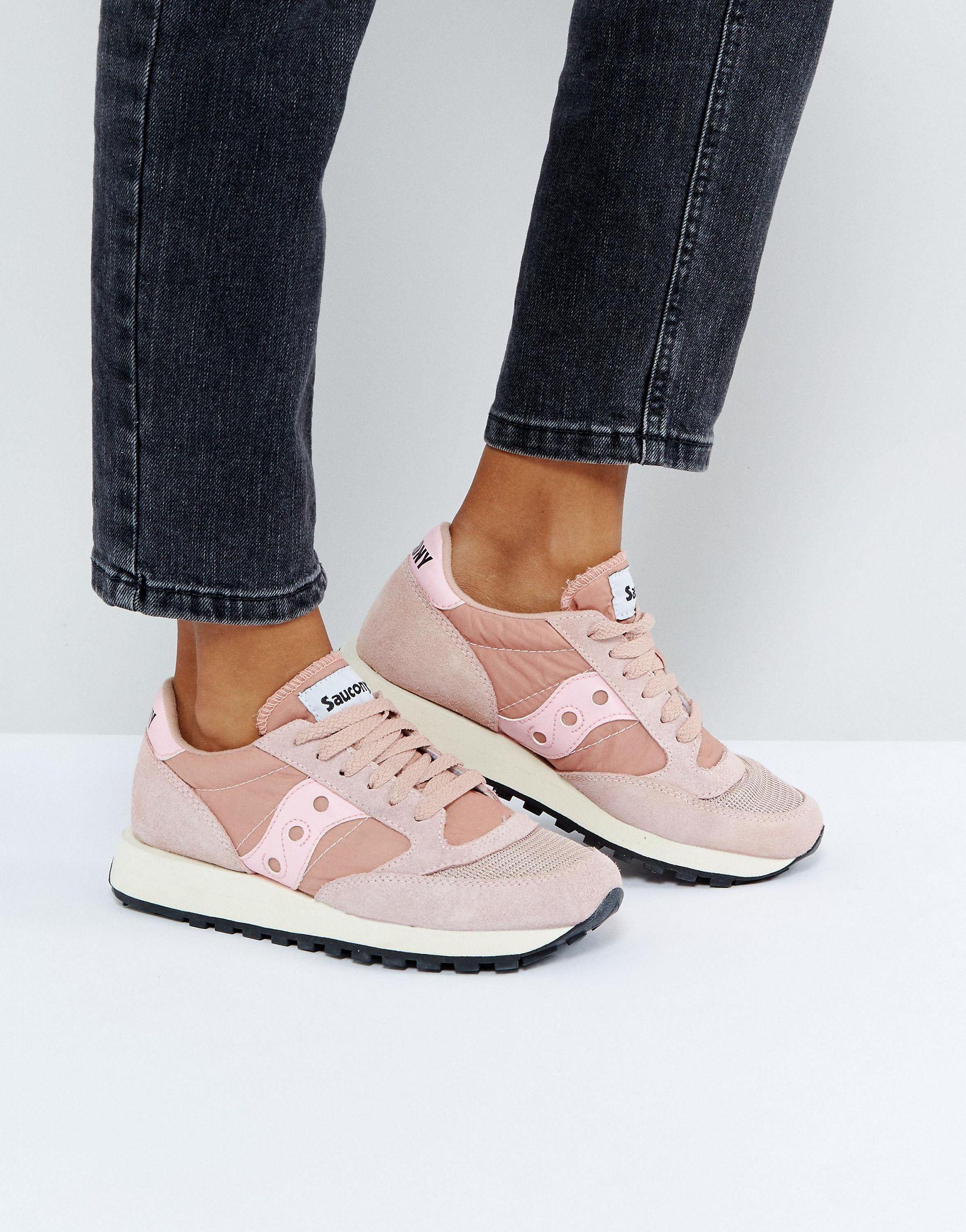 Saucony Suede Jazz O Vintage Sneakers in Pink - Lyst