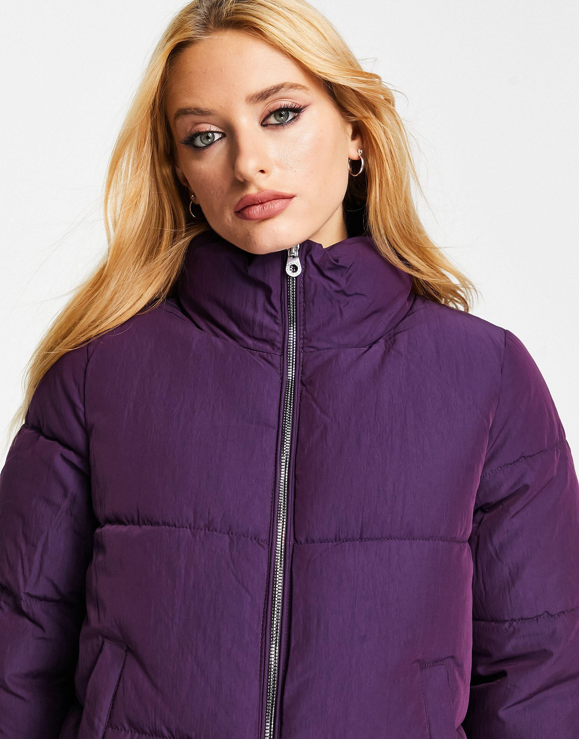 ONLY Padded Jacket in Purple | Lyst