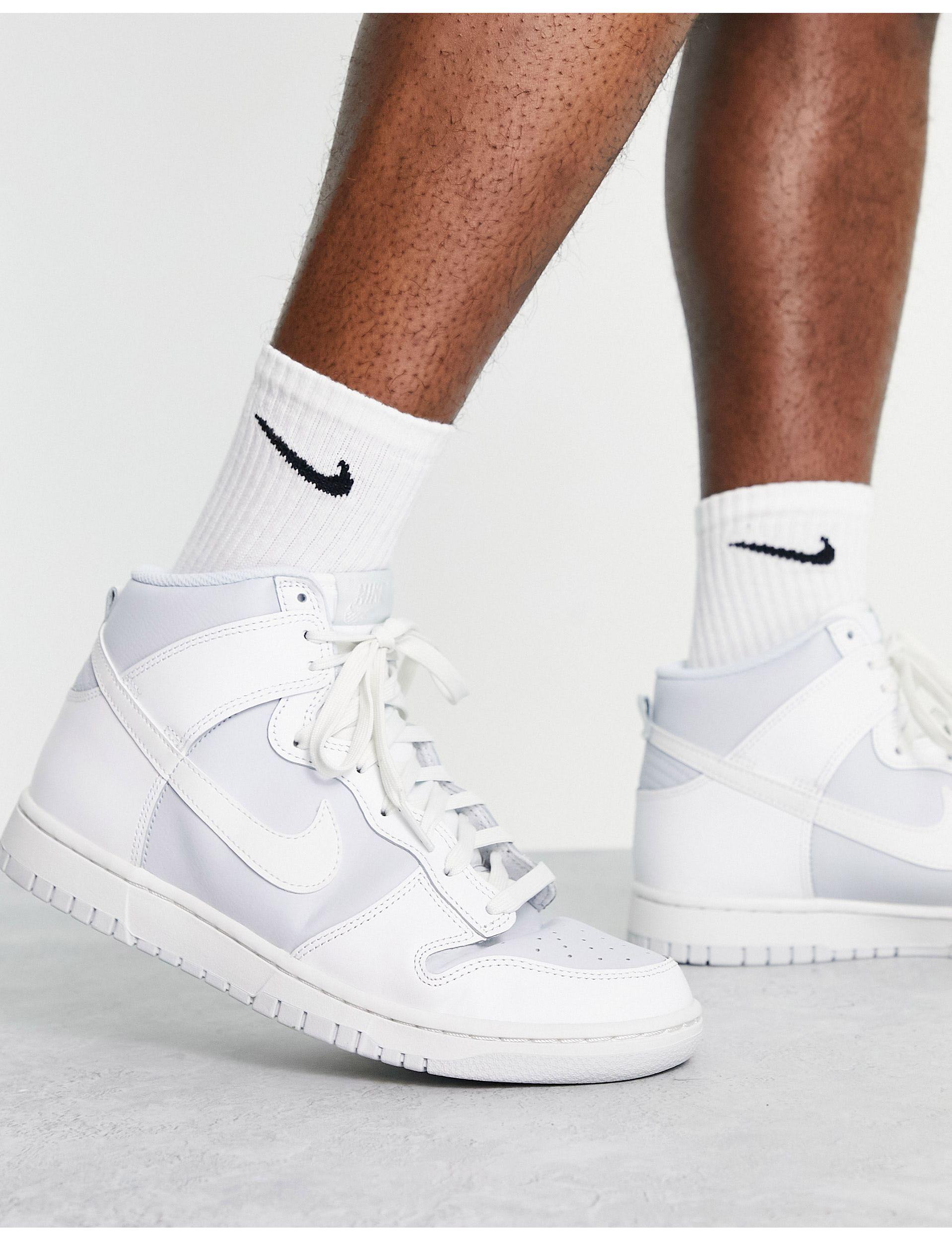 Dunk - baskets montantes rétro - /platine Nike pour homme en coloris Blanc  | Lyst