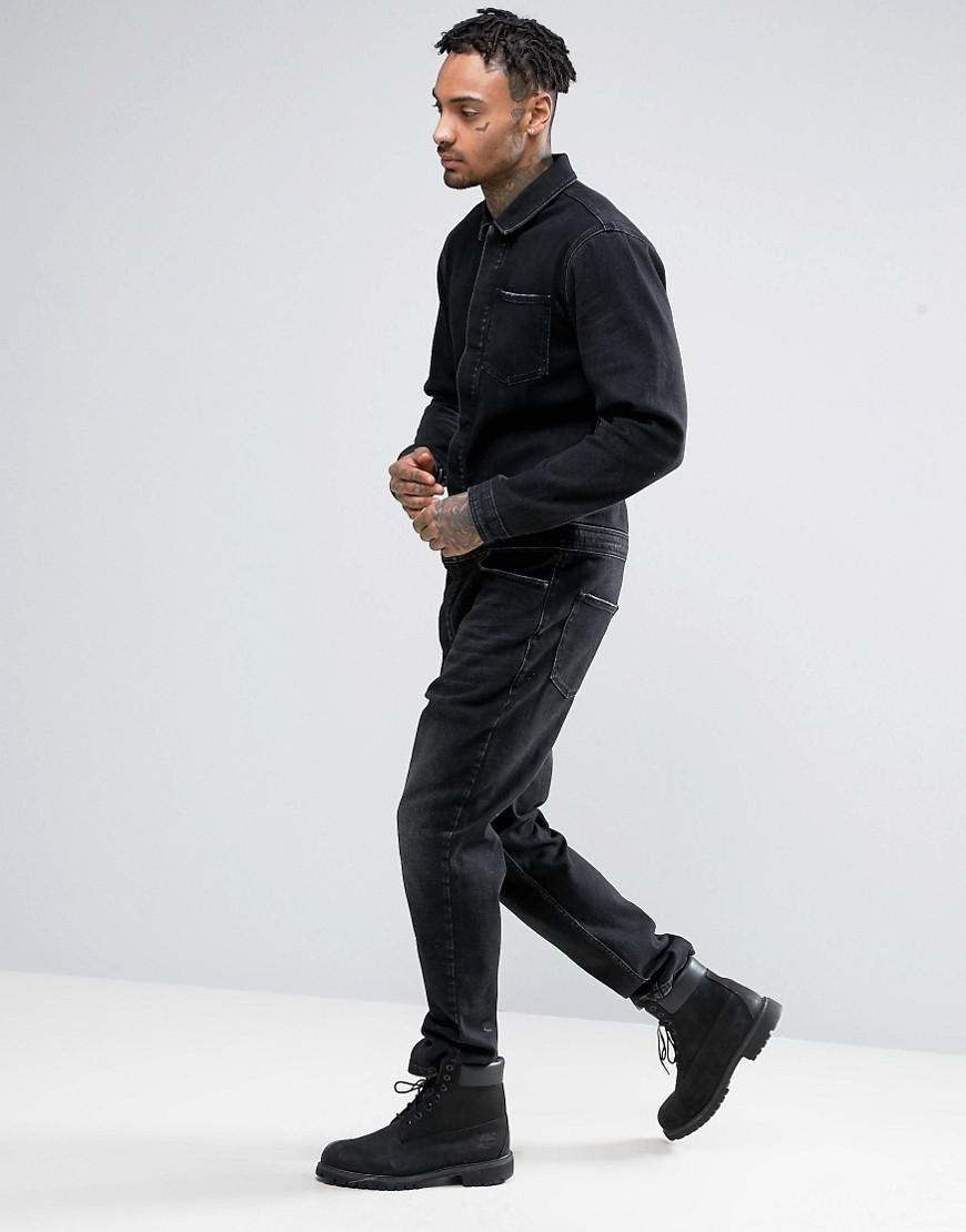 black boiler suit men