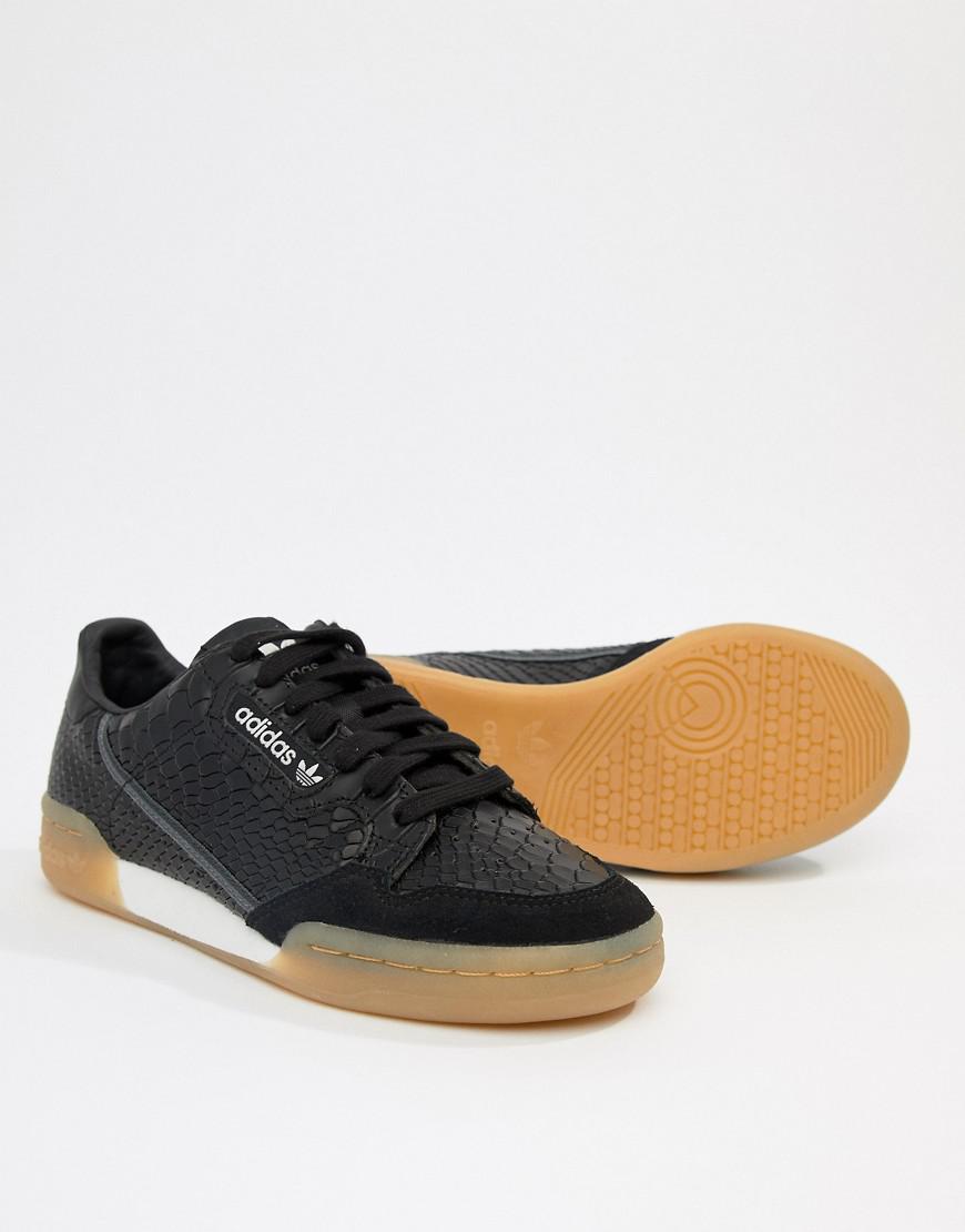 adidas Originals Continental 80's Sneakers With Gum Sole Lyst