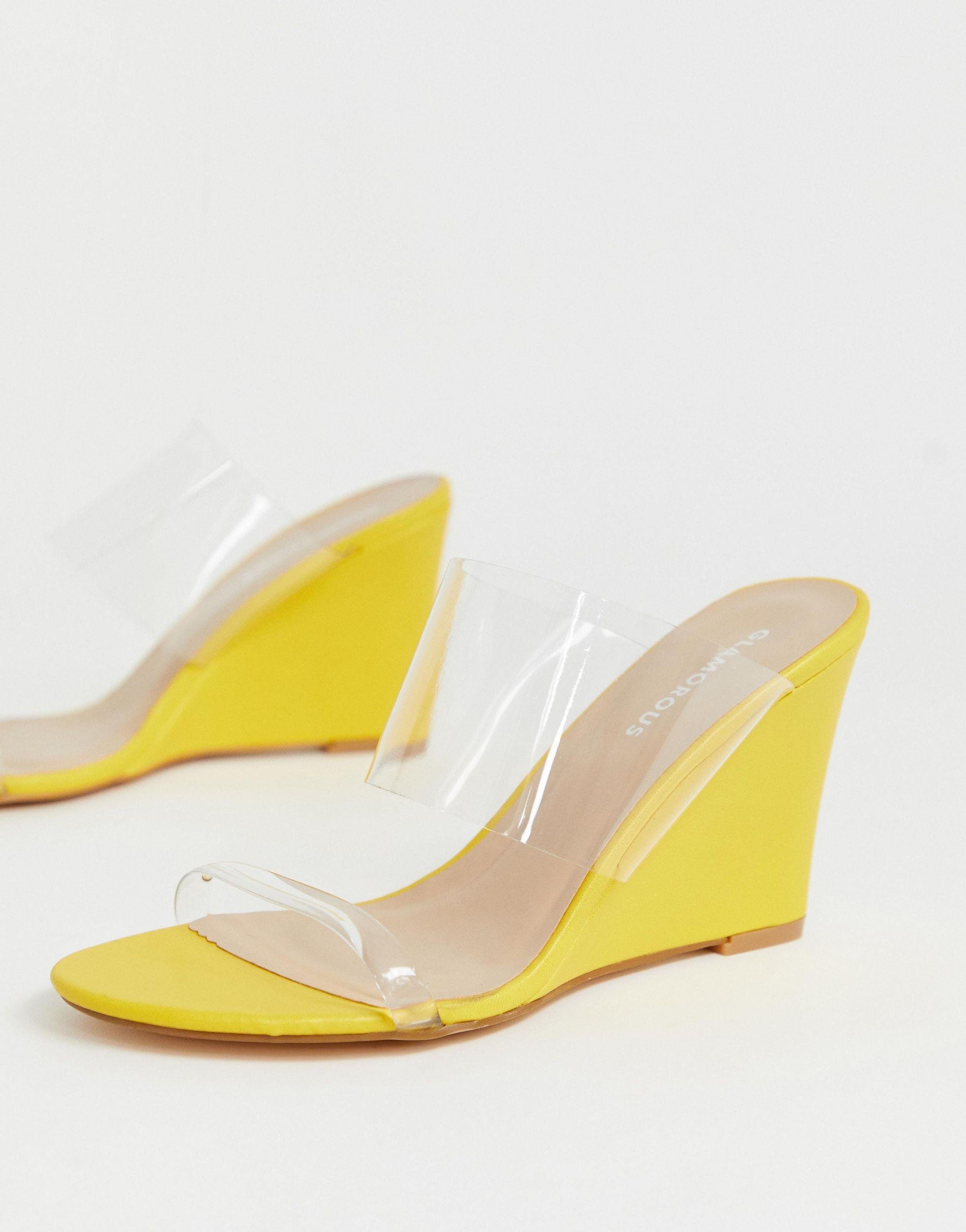 bright yellow wedges