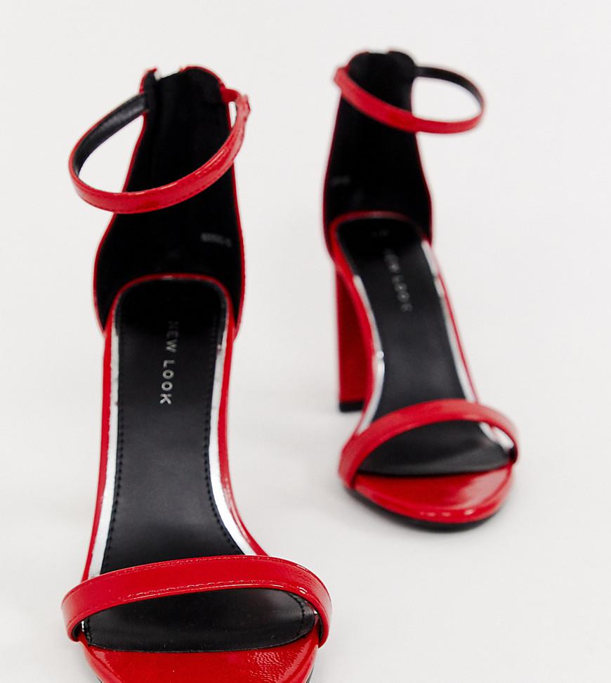 asos sandalias rojas