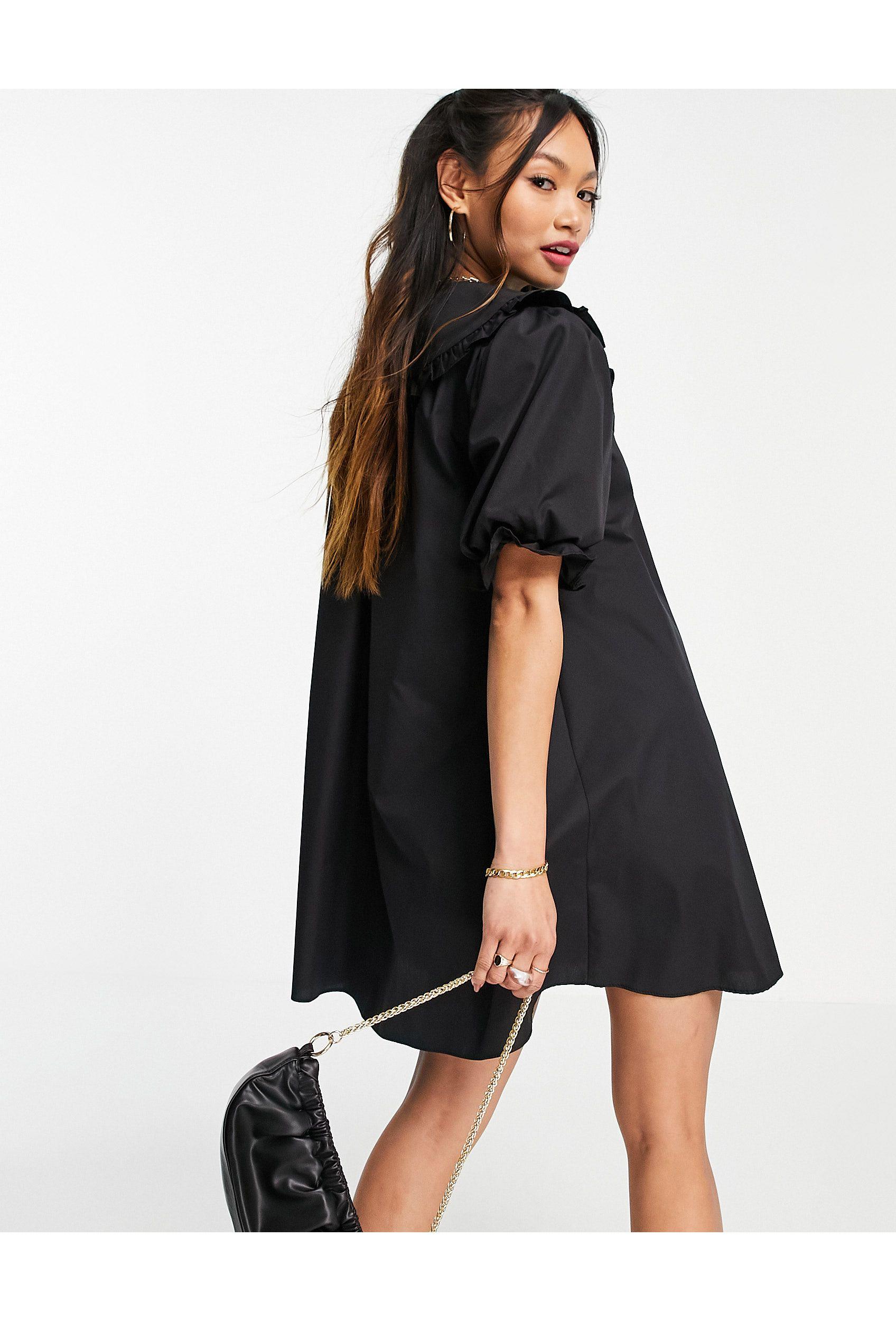 River Island Poplin Oversized Collared 