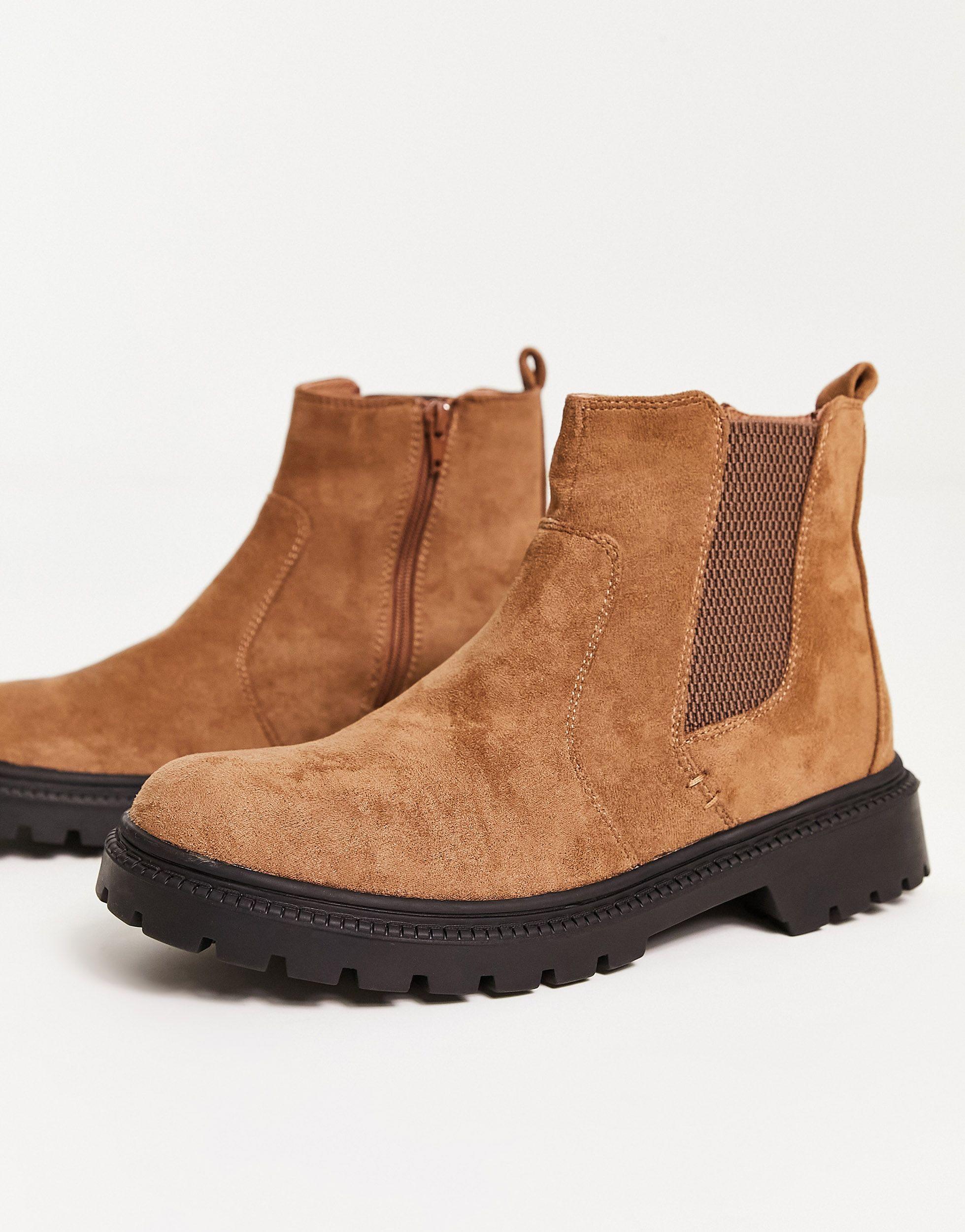 New look top suede chelsea boots