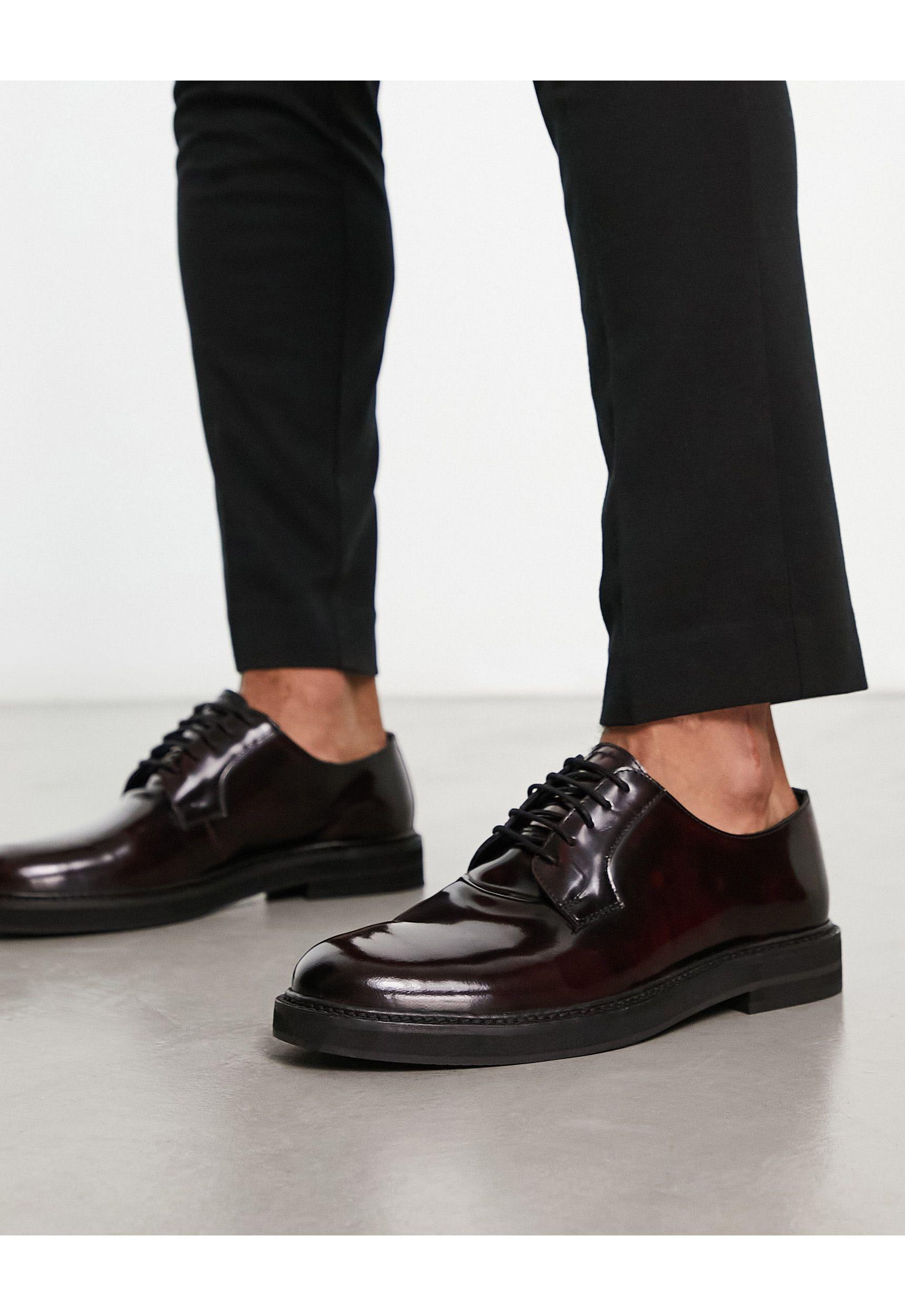 ASOS Lace Up Shoes in Black for Men | Lyst Australia