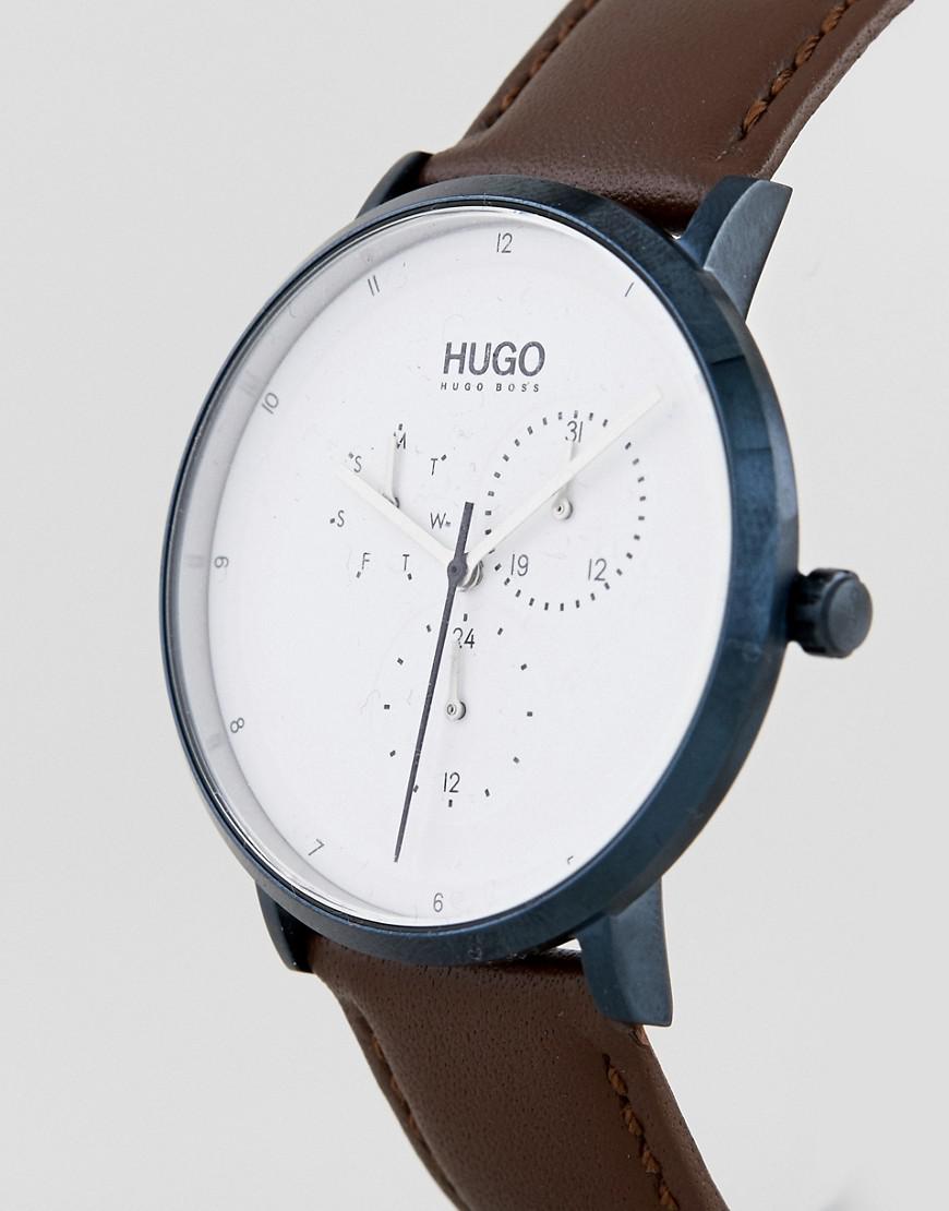HUGO 1530008 Guide Leather Watch in 