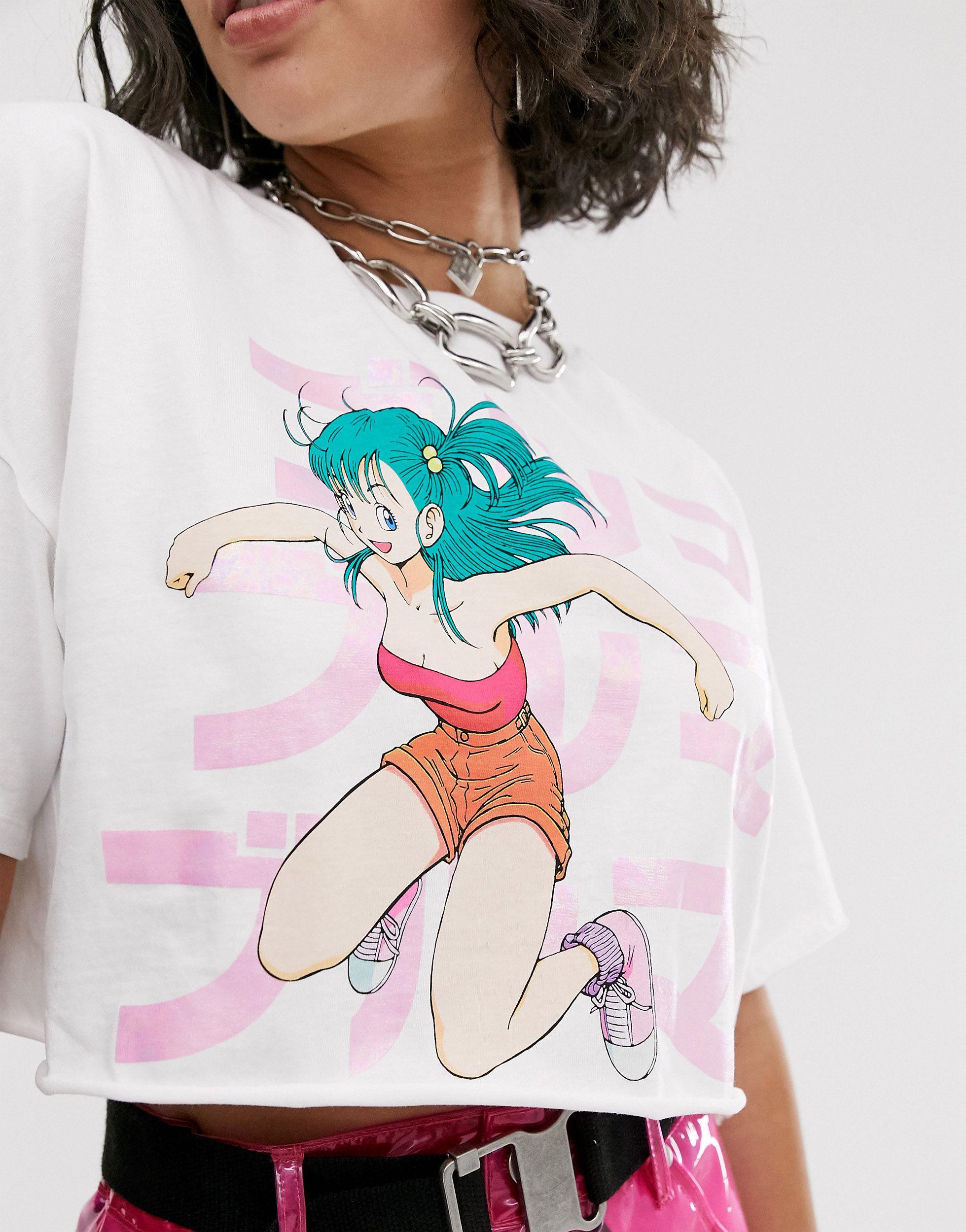 Bershka Denim Dragon Ball Print T Shirt In White Lyst Bershka Denim Dragon Ball Print T Shirt In White Lyst