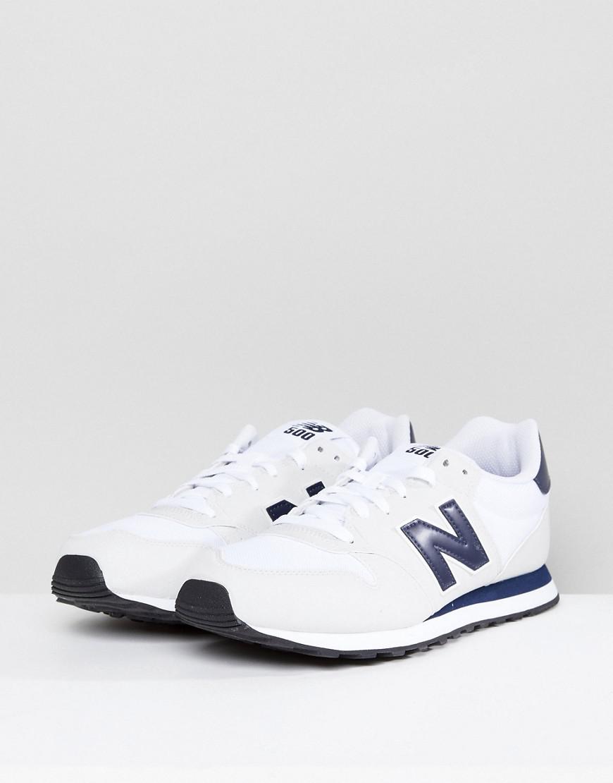 new balance 500 trainers in white