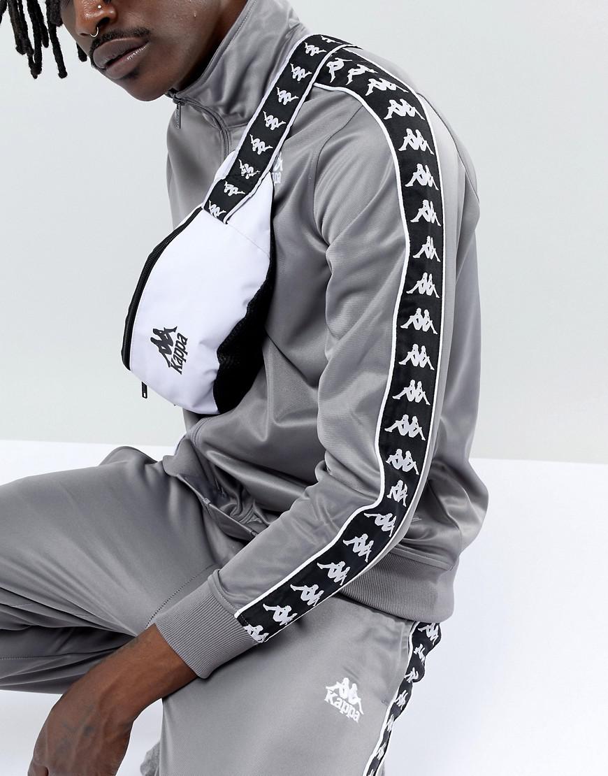 Hvordan jern efterklang Kappa Bum Bag With Logo Taping In White for Men | Lyst