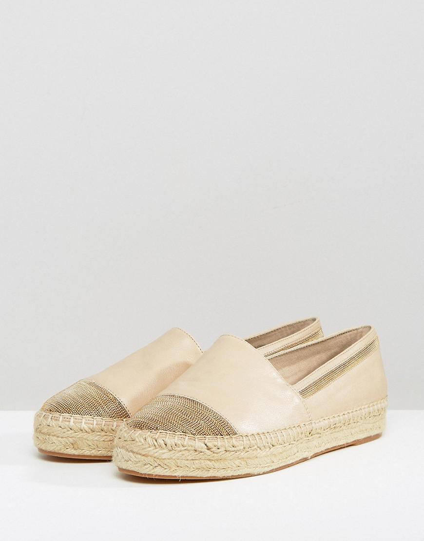 nude flat espadrilles