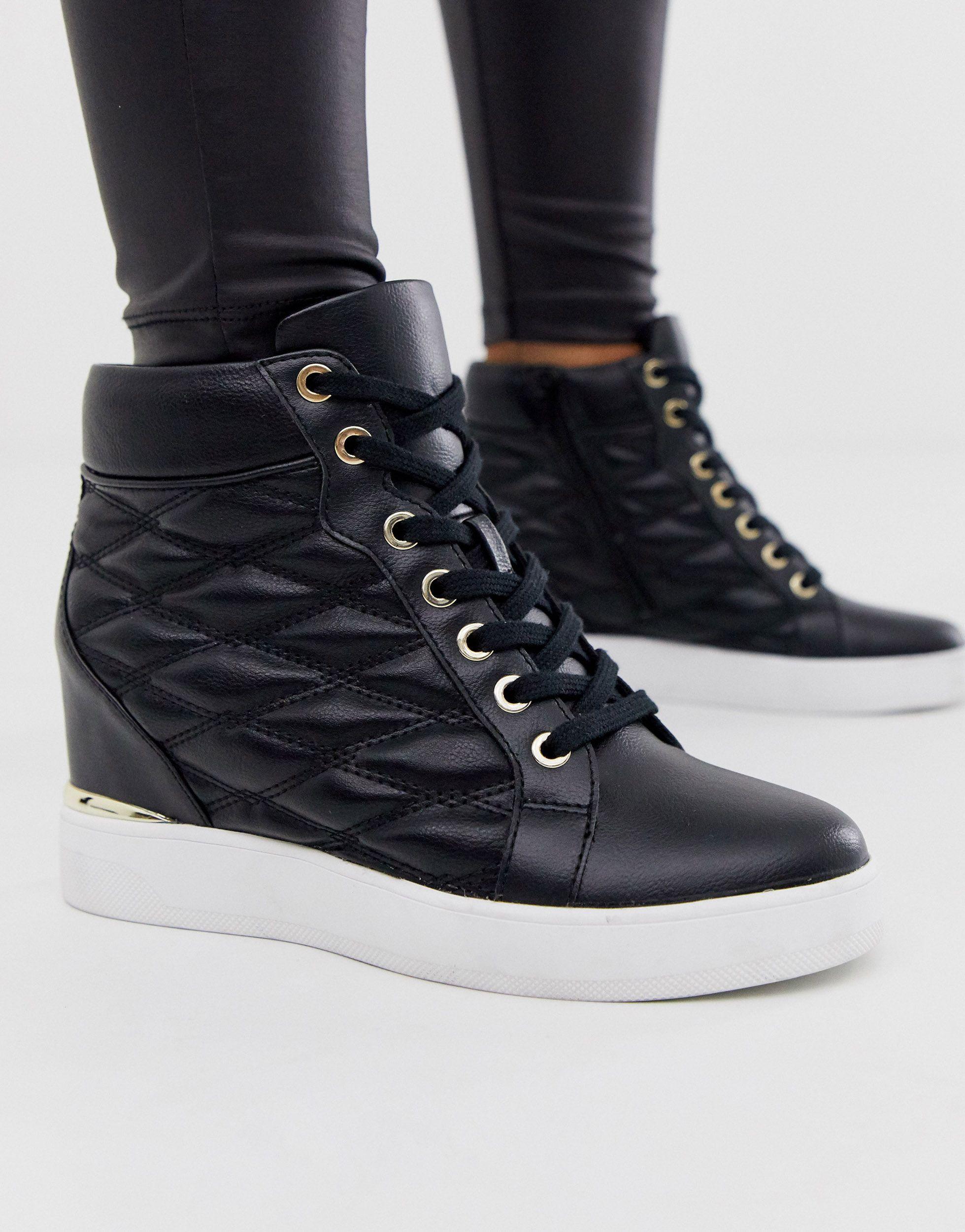 ALDO Afiravia - Sneakers Met Sleehak in het Zwart - Lyst