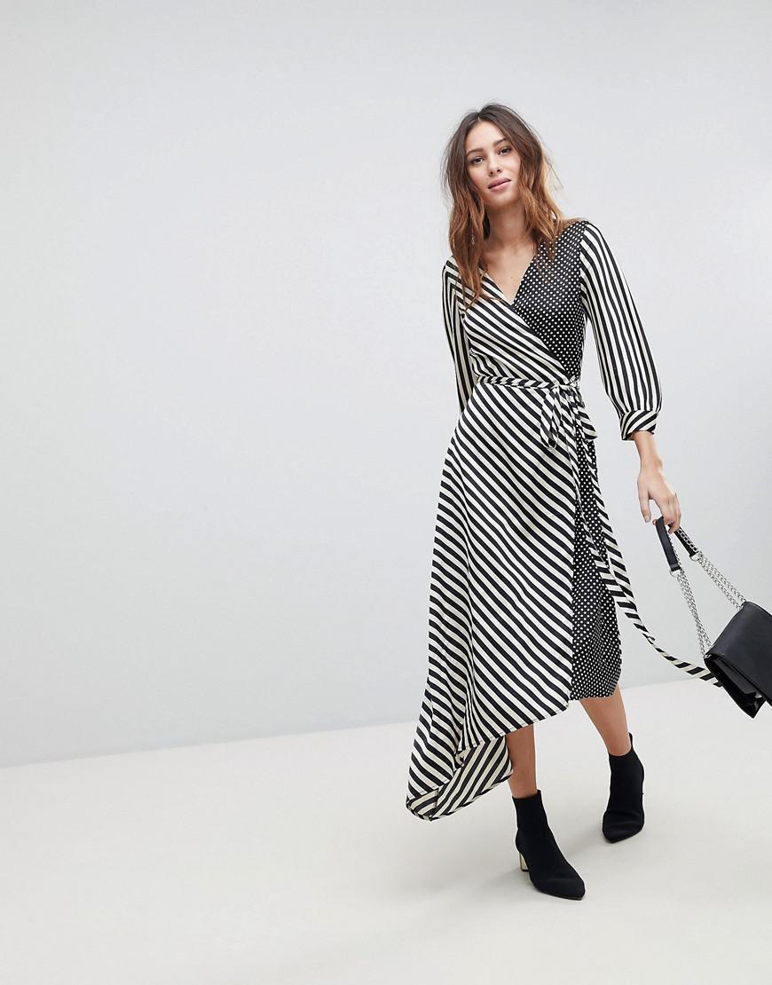 stradivarius wrap dress