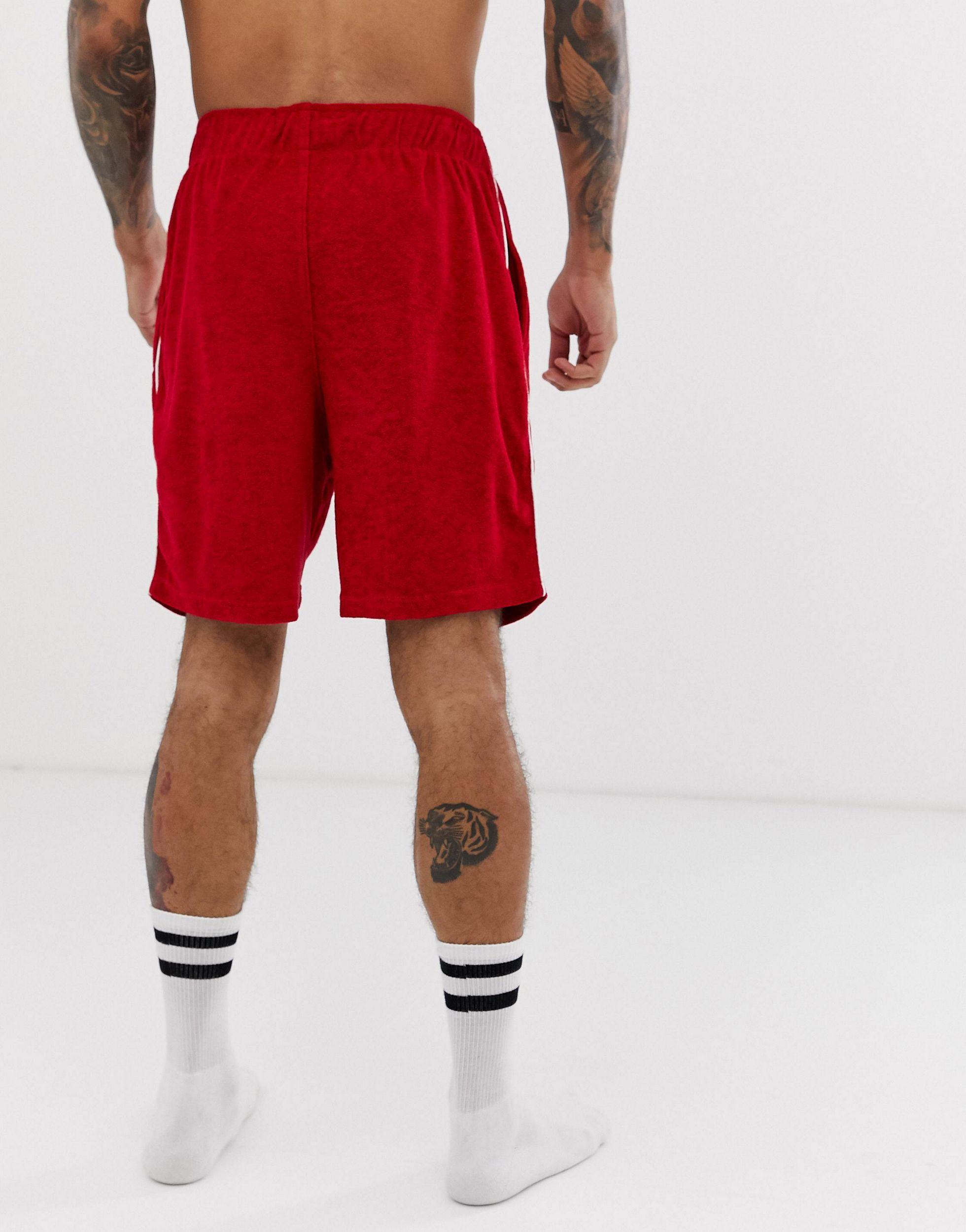 Lacoste – e Lounge-Shorts aus Frottee in Rot für Herren | Lyst AT