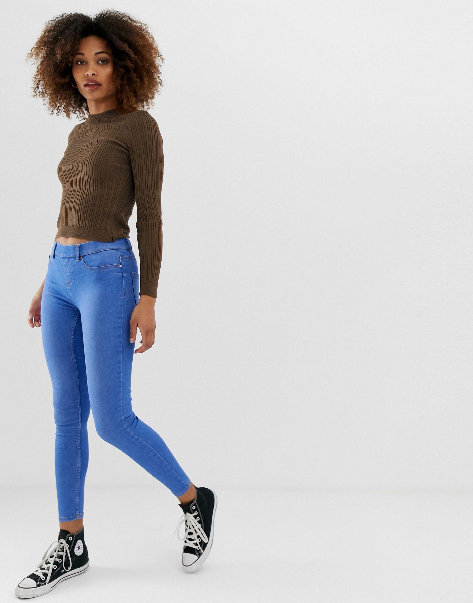 New Look Emilee Bright Jegging in Blue 