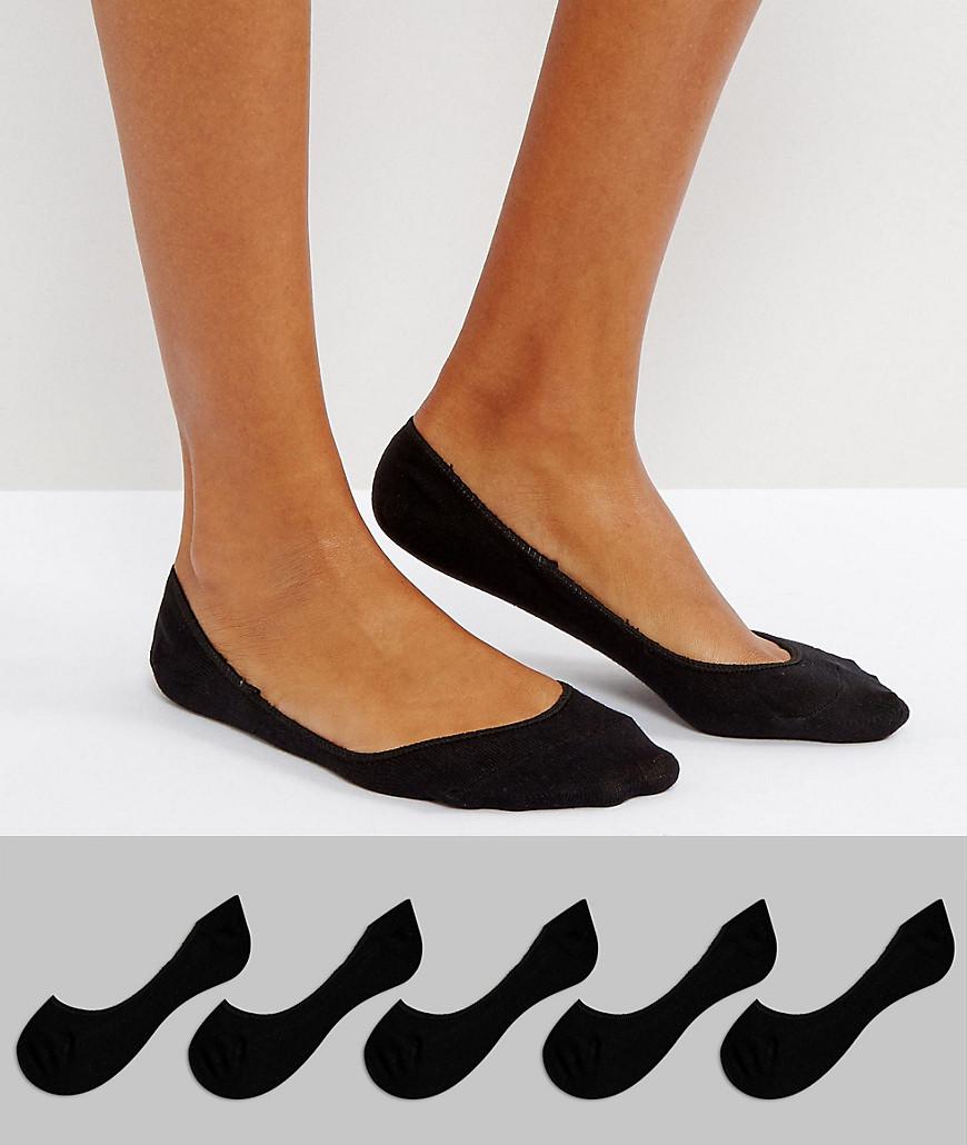 Asos 5 Pack Pop Socks in Black Lyst