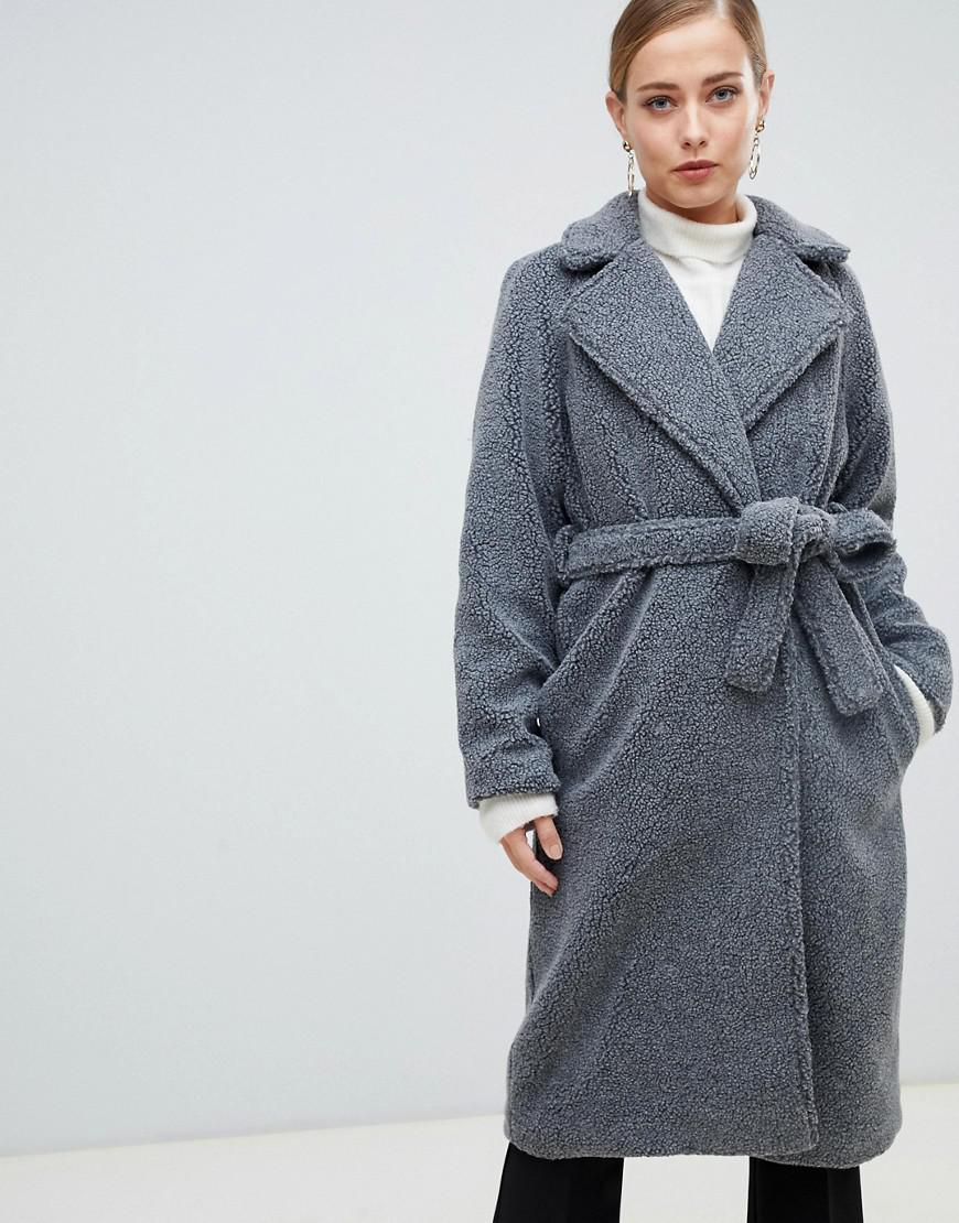 french connection short teddy faux fur jacket