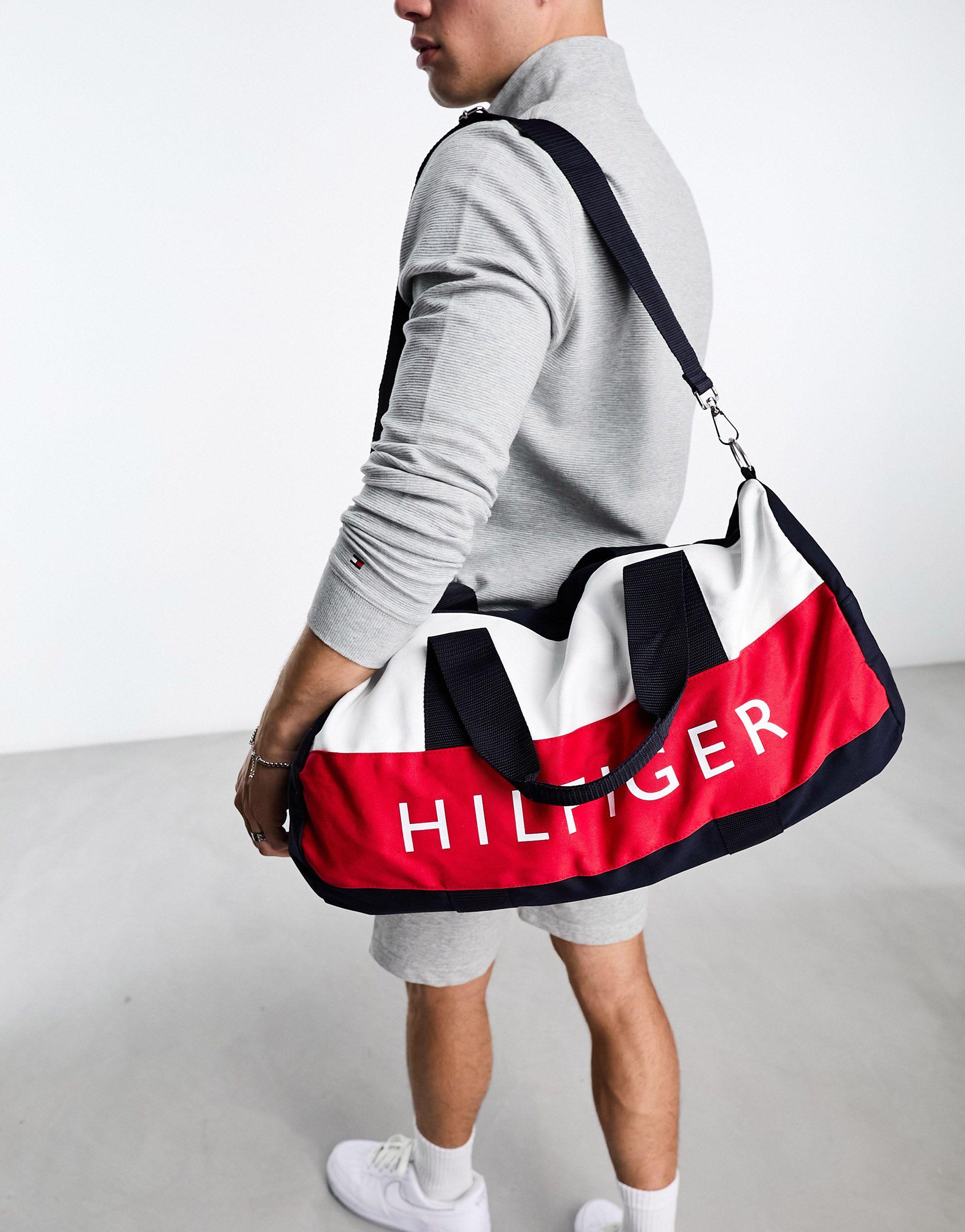 Tommy Hilfiger Hp Core Canvas Duffle Bag in Gray for Men | Lyst