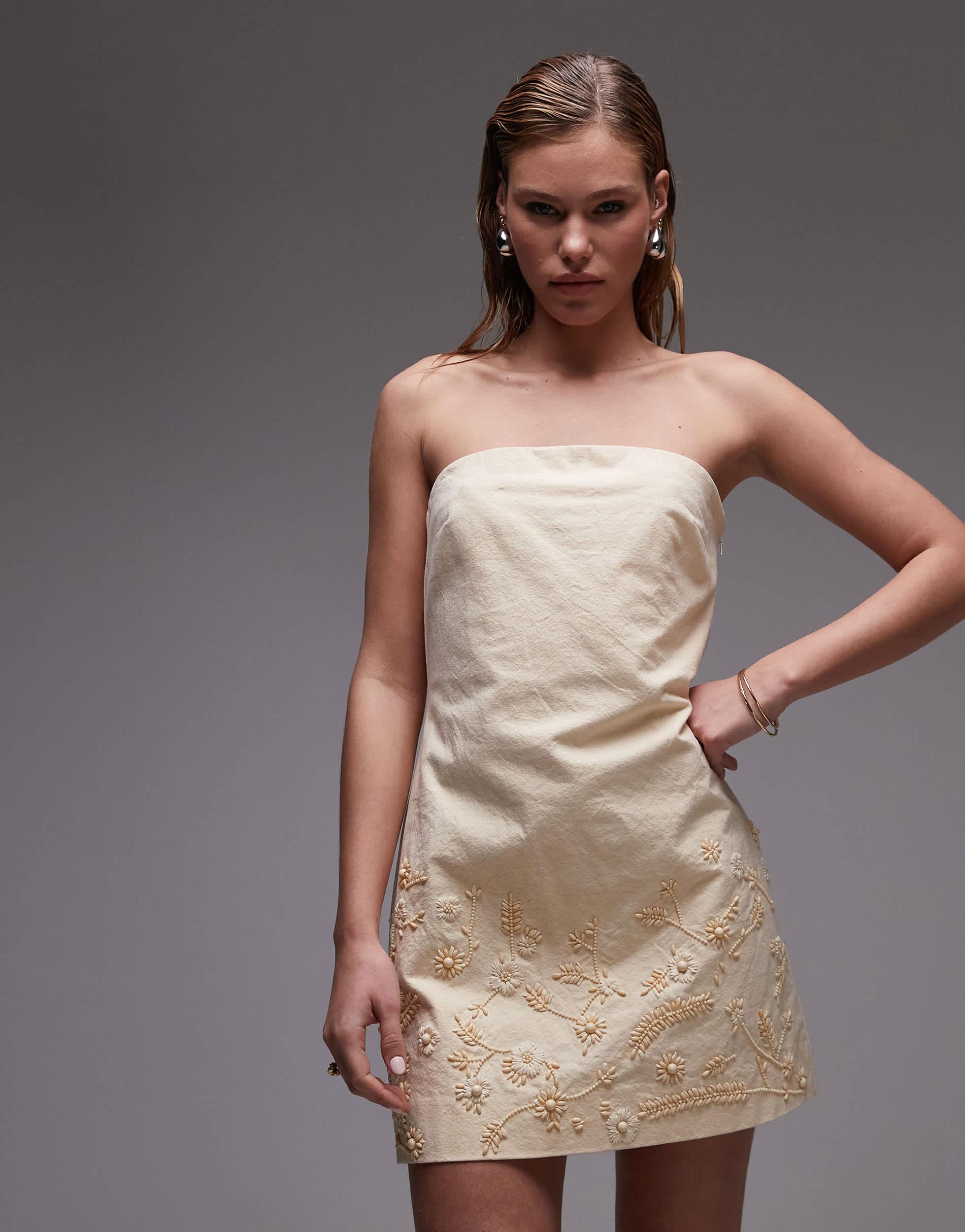 Yellow TOPSHOP Dresses for Women | Lyst