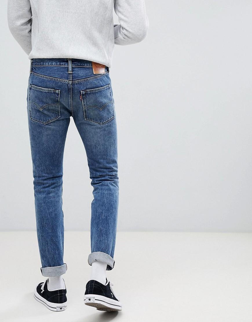 Levi's Denim 501 Skinny Fit Standard Rise Jeans In Saint Mark Light Wash in  Blue for Men - Lyst