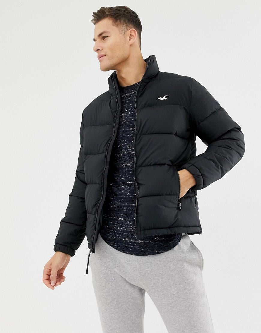 Hollister Synthetic Icon Logo Puffer Jacket In Black for Men | Lyst Canada