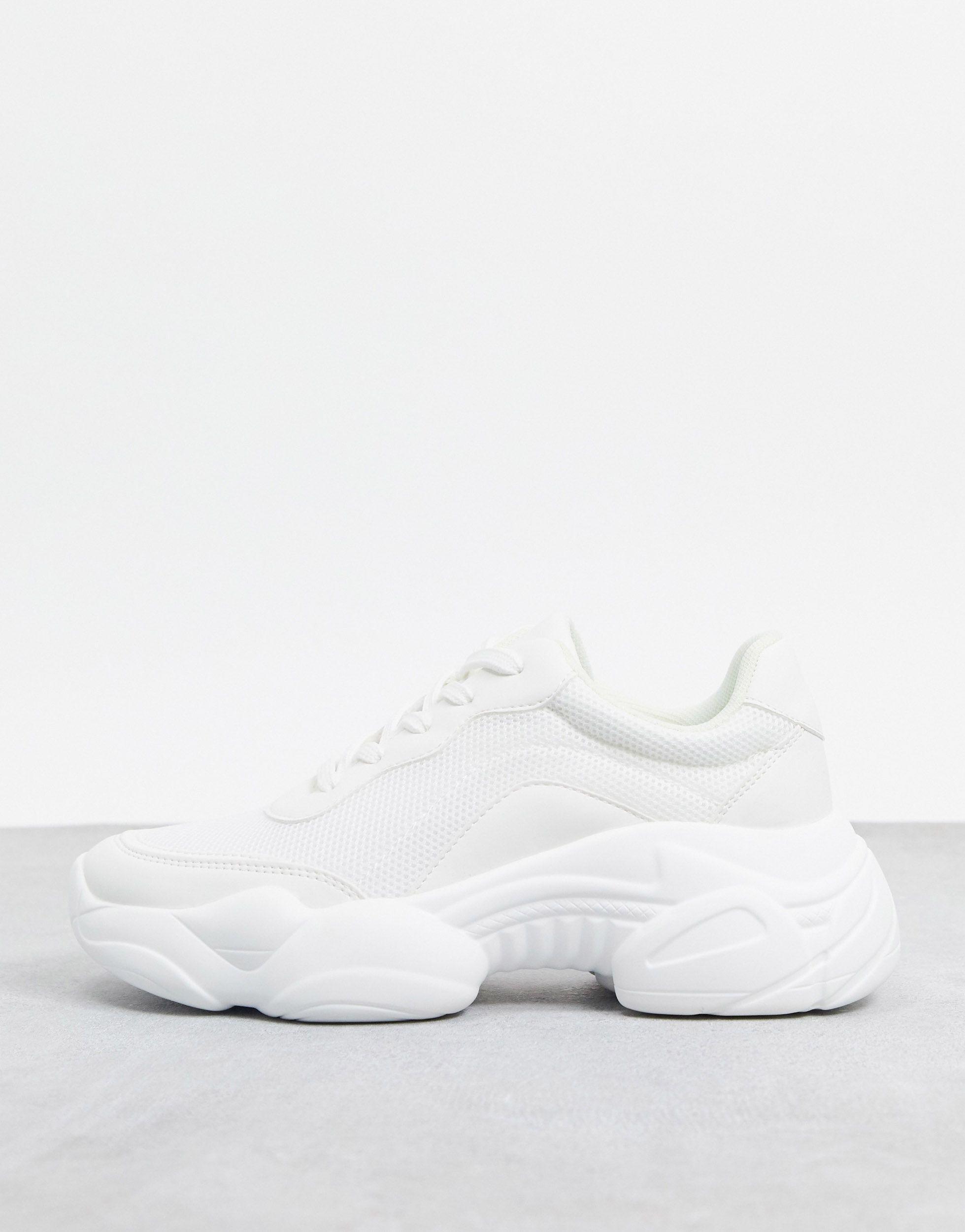 ASOS Destined Chunky Sneakers in White 