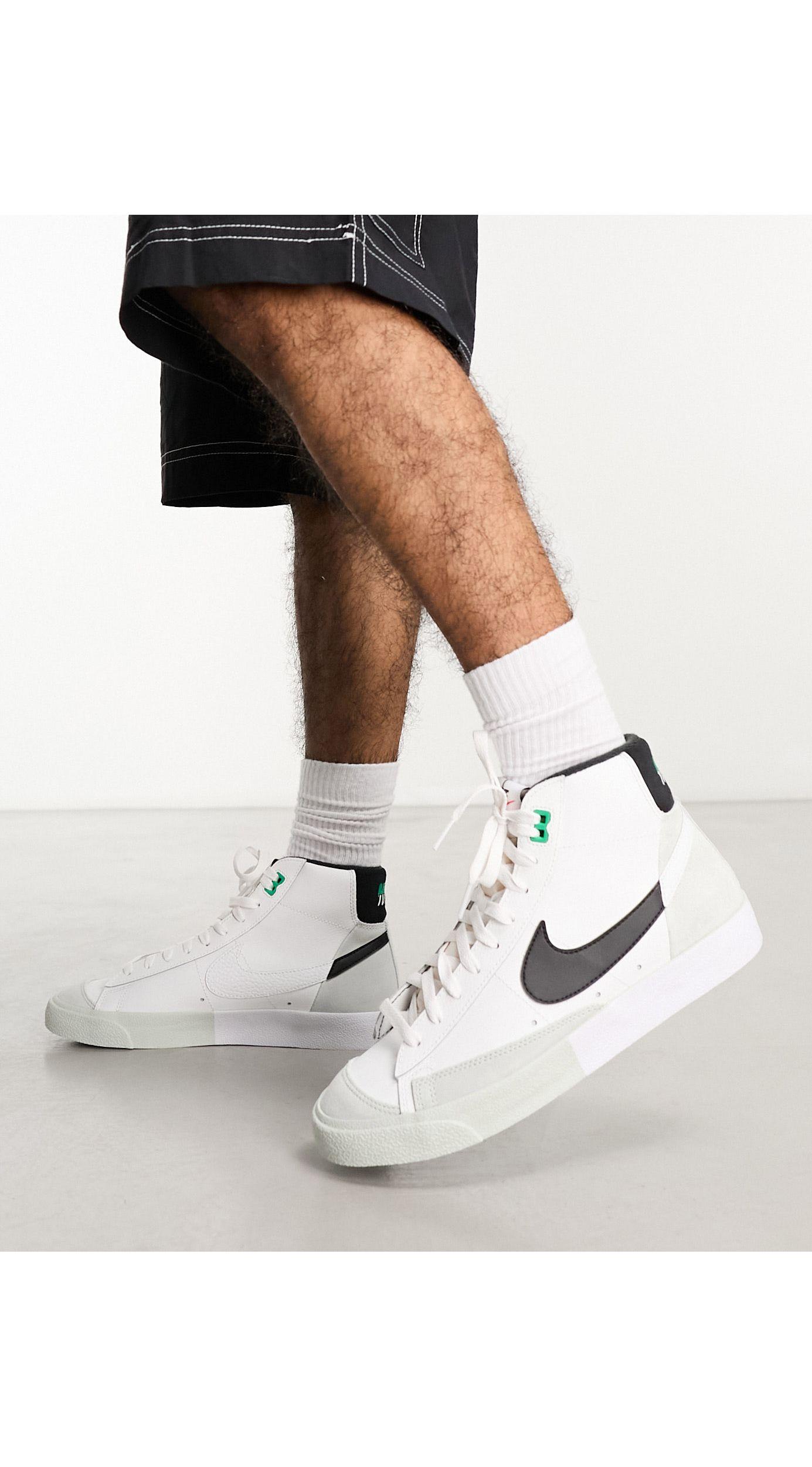 Nike Men's Blazer '77 Emb Mid Shoes, White
